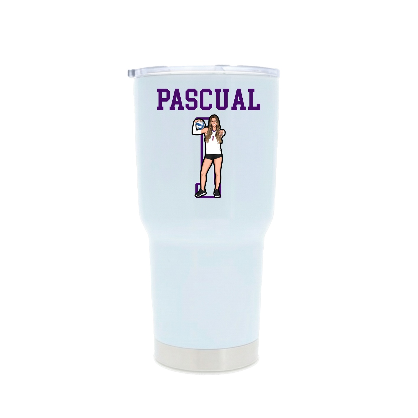 30oz Stainless Steel Tumbler — Shirsey in White