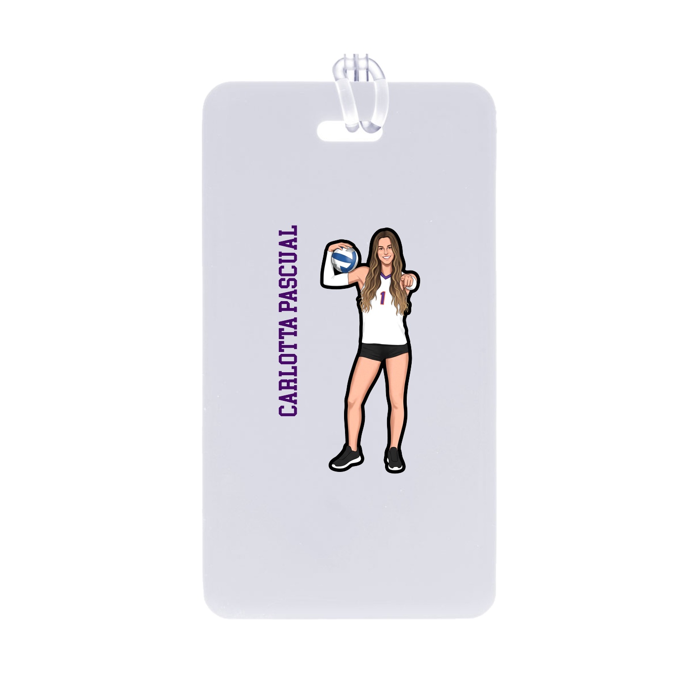 Bag Tag — Name Vertical in Classic