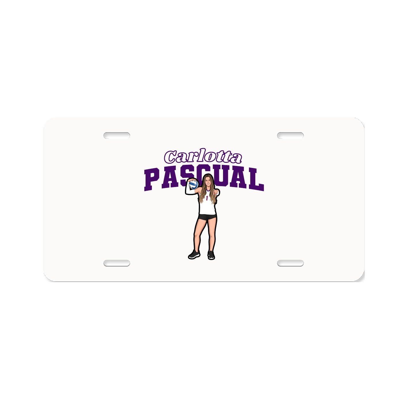 License Plate — Name Arch in Classic