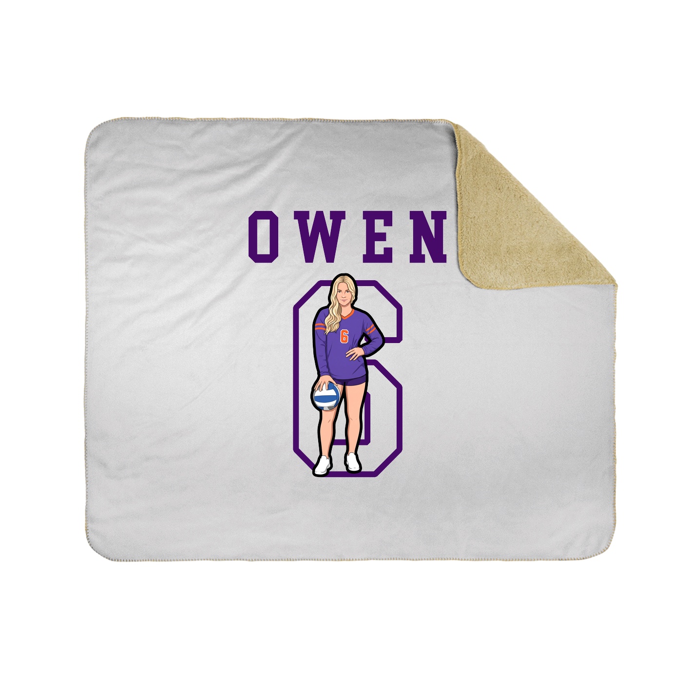 Throw Blanket — Shirsey in White