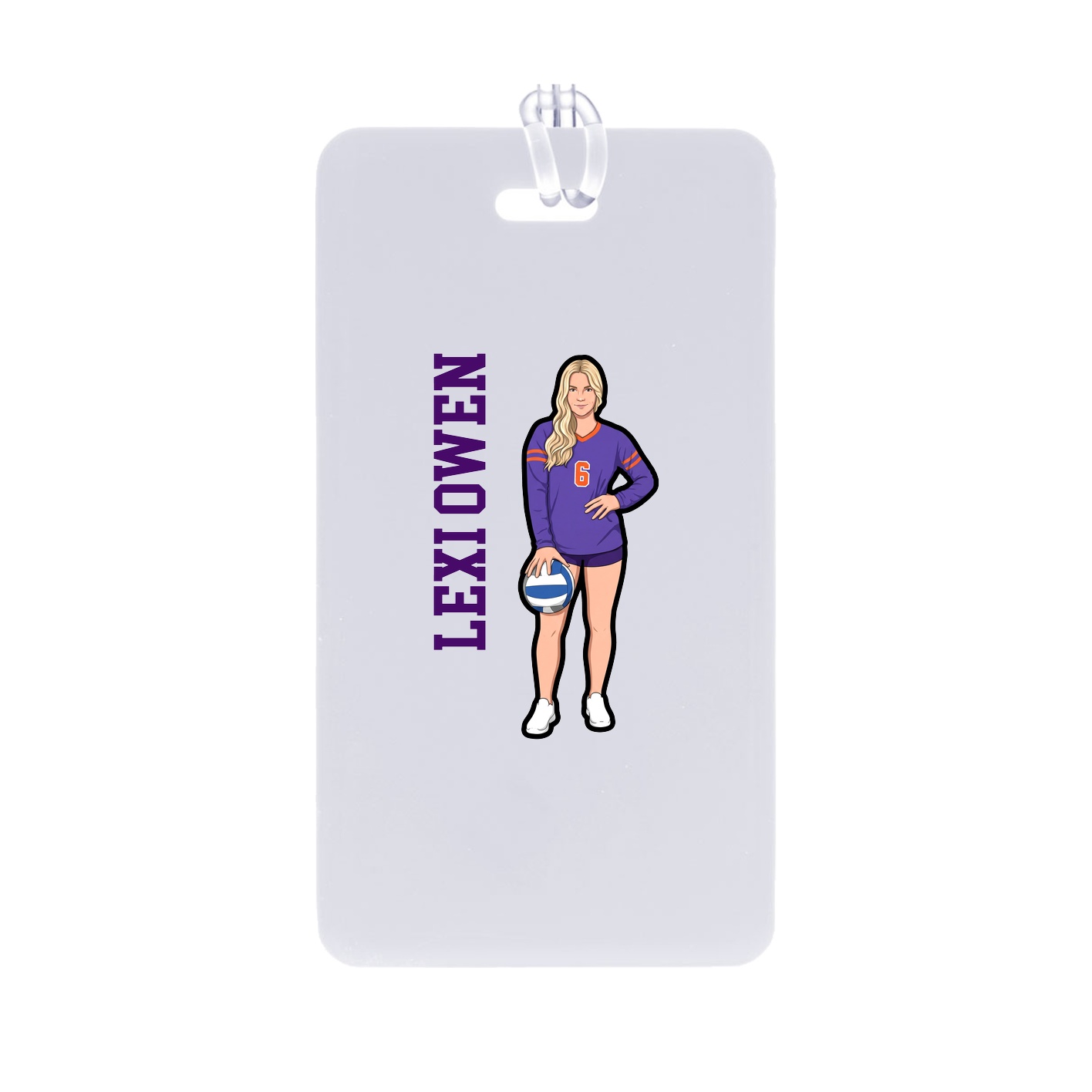 Bag Tag — Name Vertical in Classic