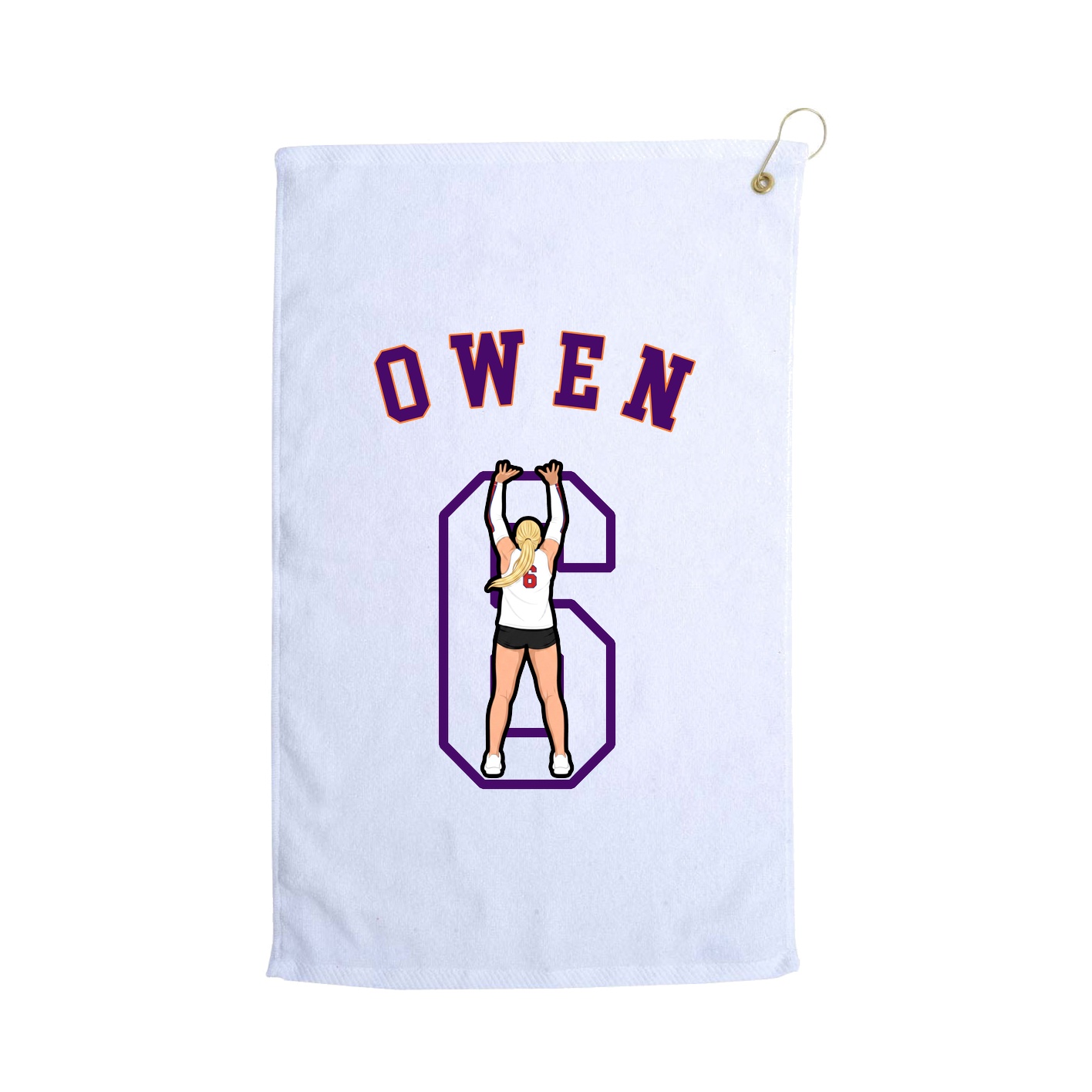 Golf Towel — Shirsey Arch in White
