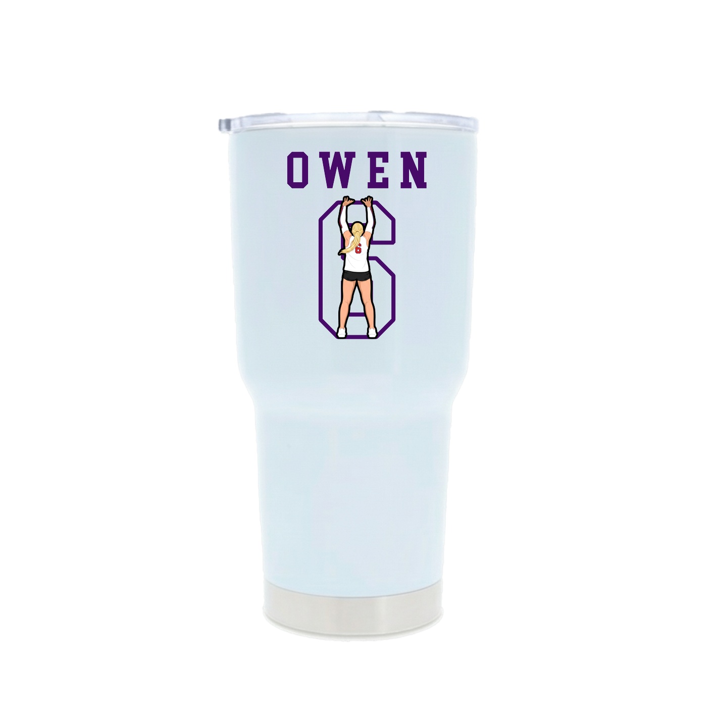 30oz Stainless Steel Tumbler — Shirsey in White