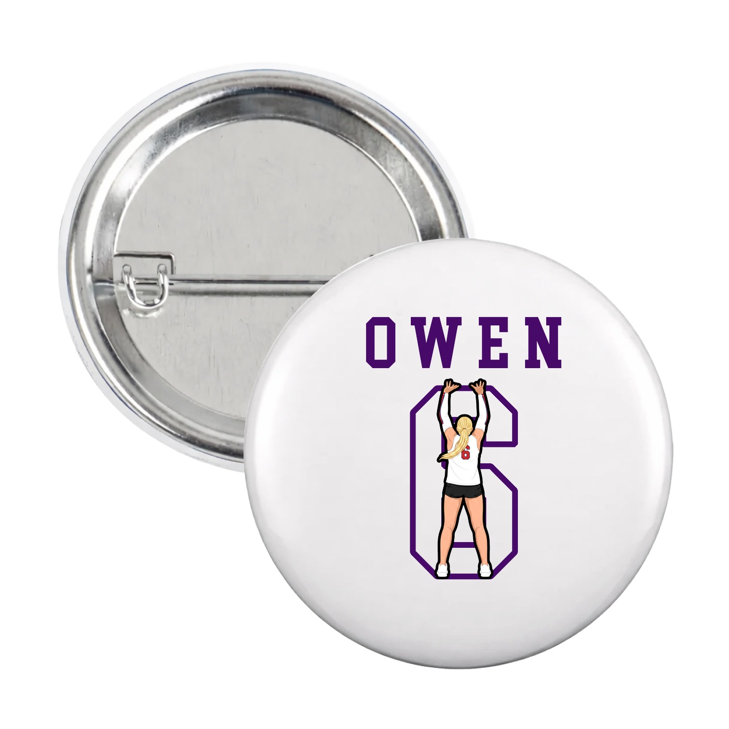 Game Day Button — Shirsey in White