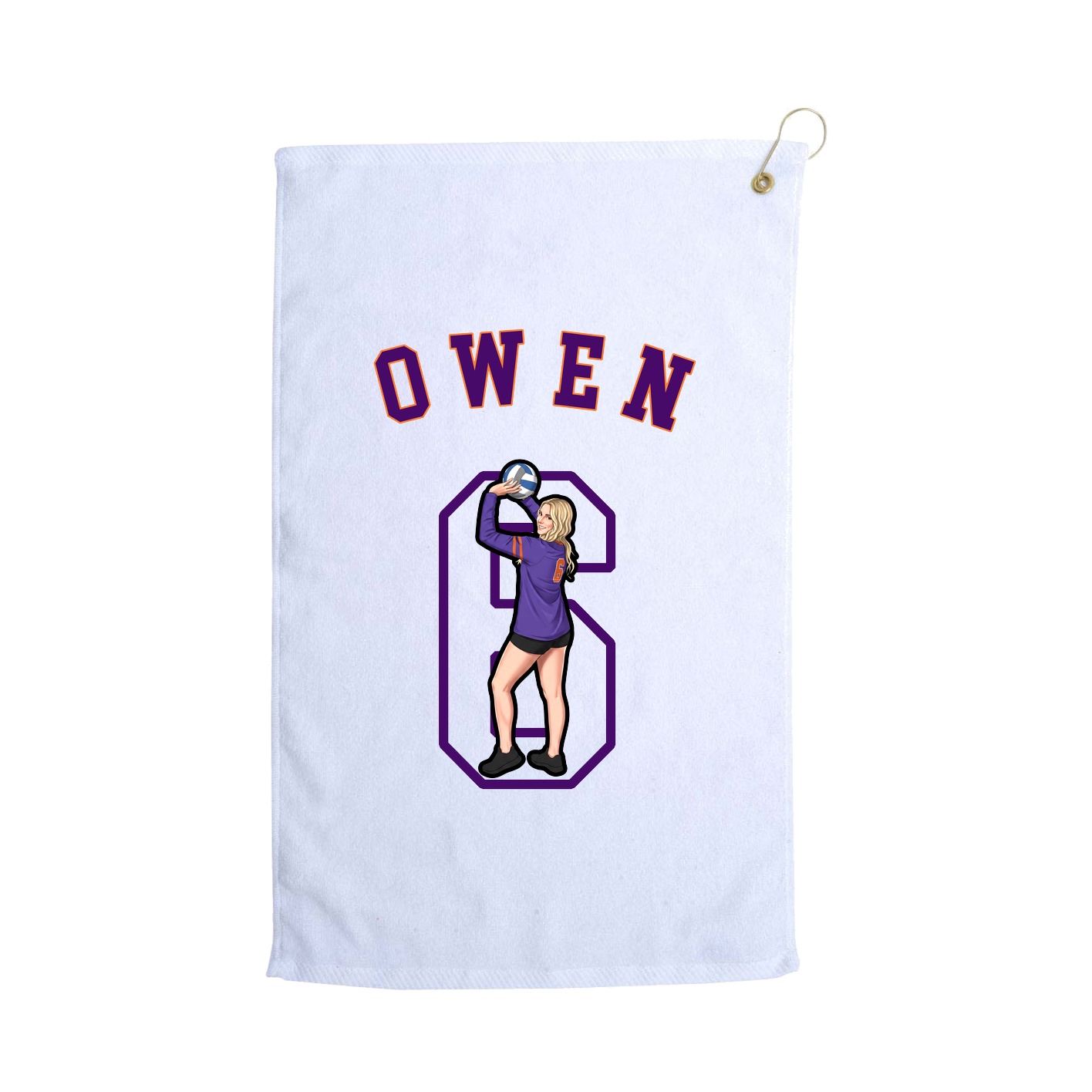 Golf Towel — Shirsey Arch in White