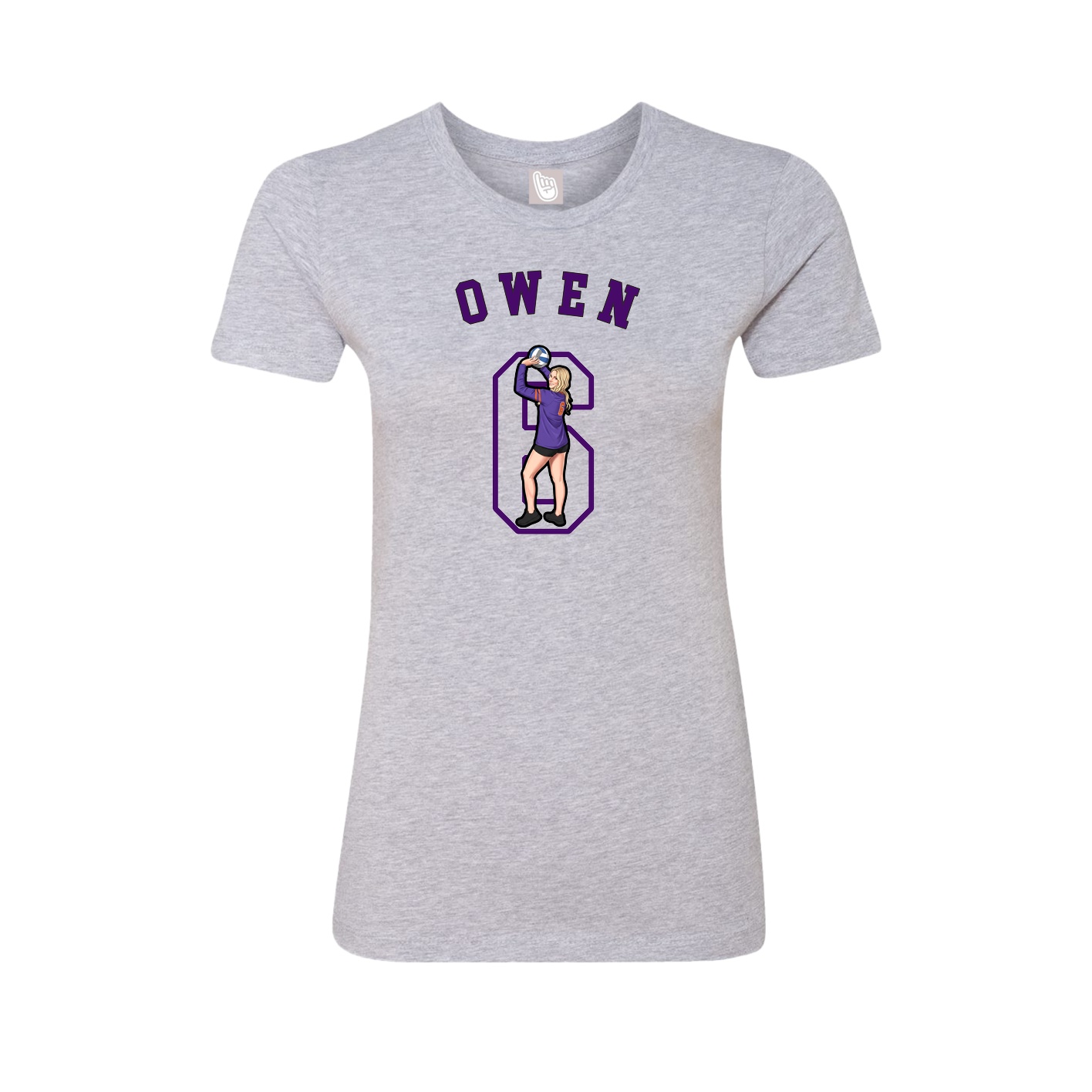 Fitted Women's Tee — Shirsey Arch in Grey