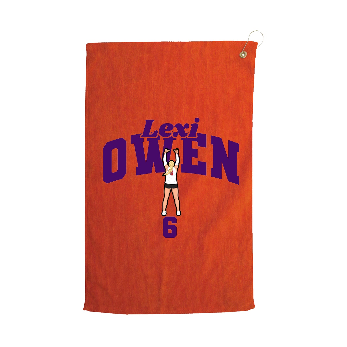 Golf Towel — Signature Arch in Orange