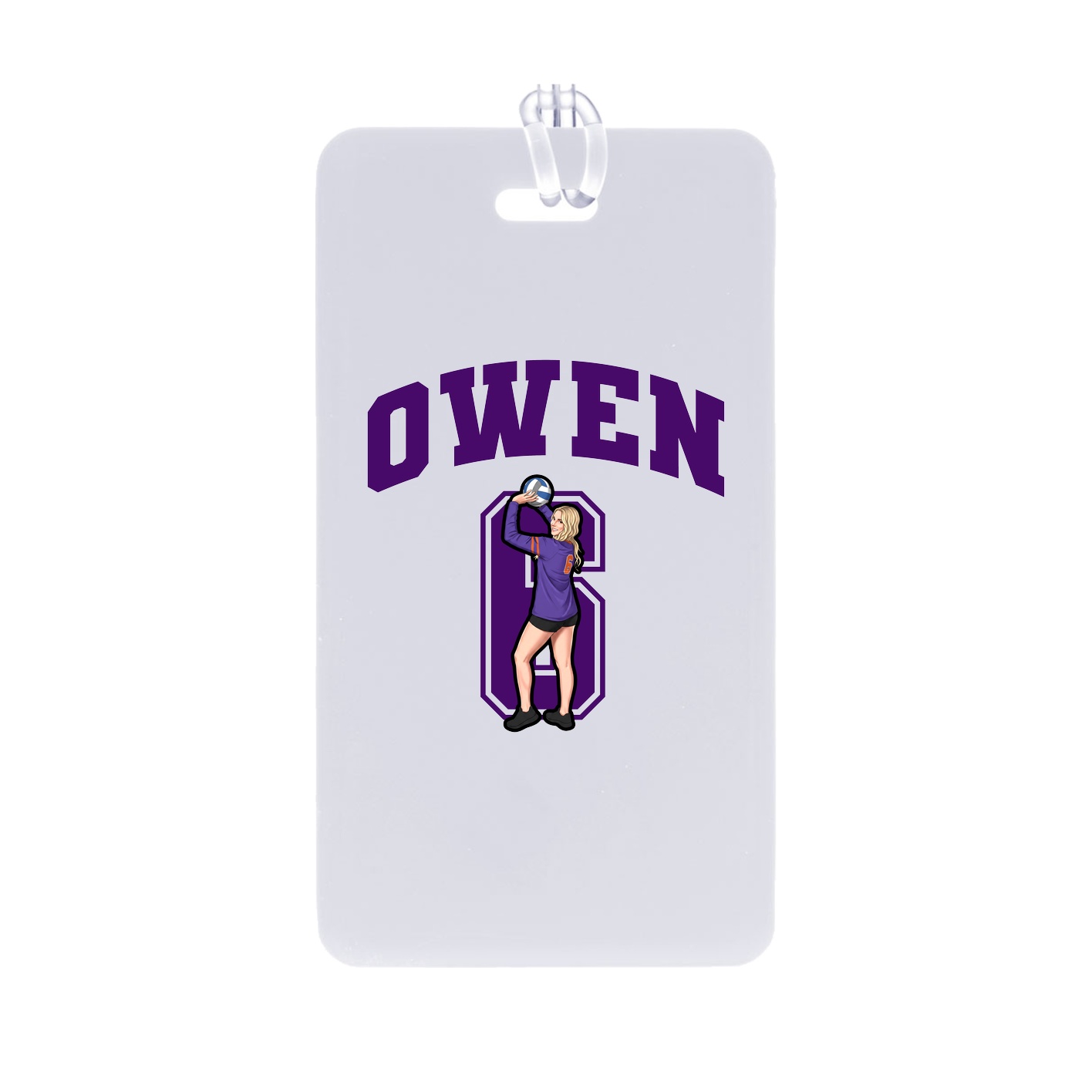 Bag Tag — Number in Classic