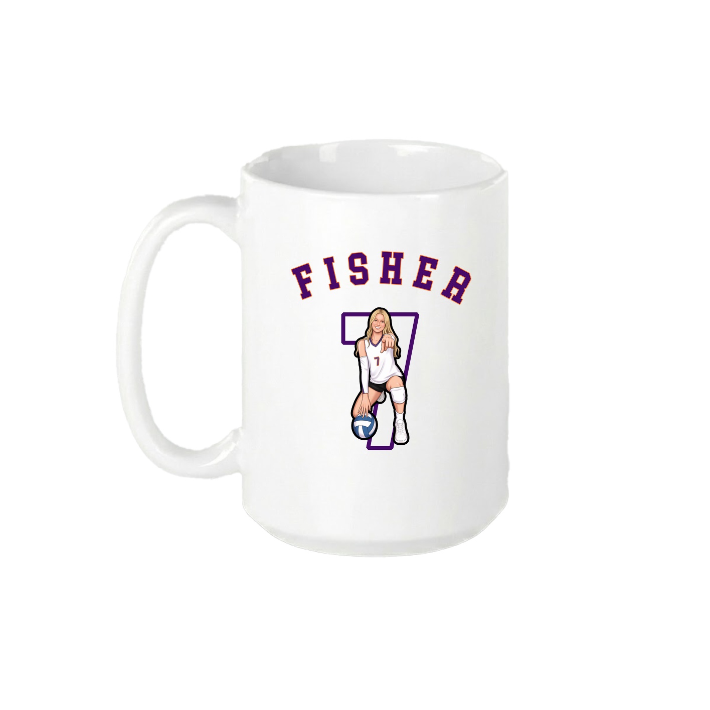 15oz Coffee Mug — Shirsey Arch in White