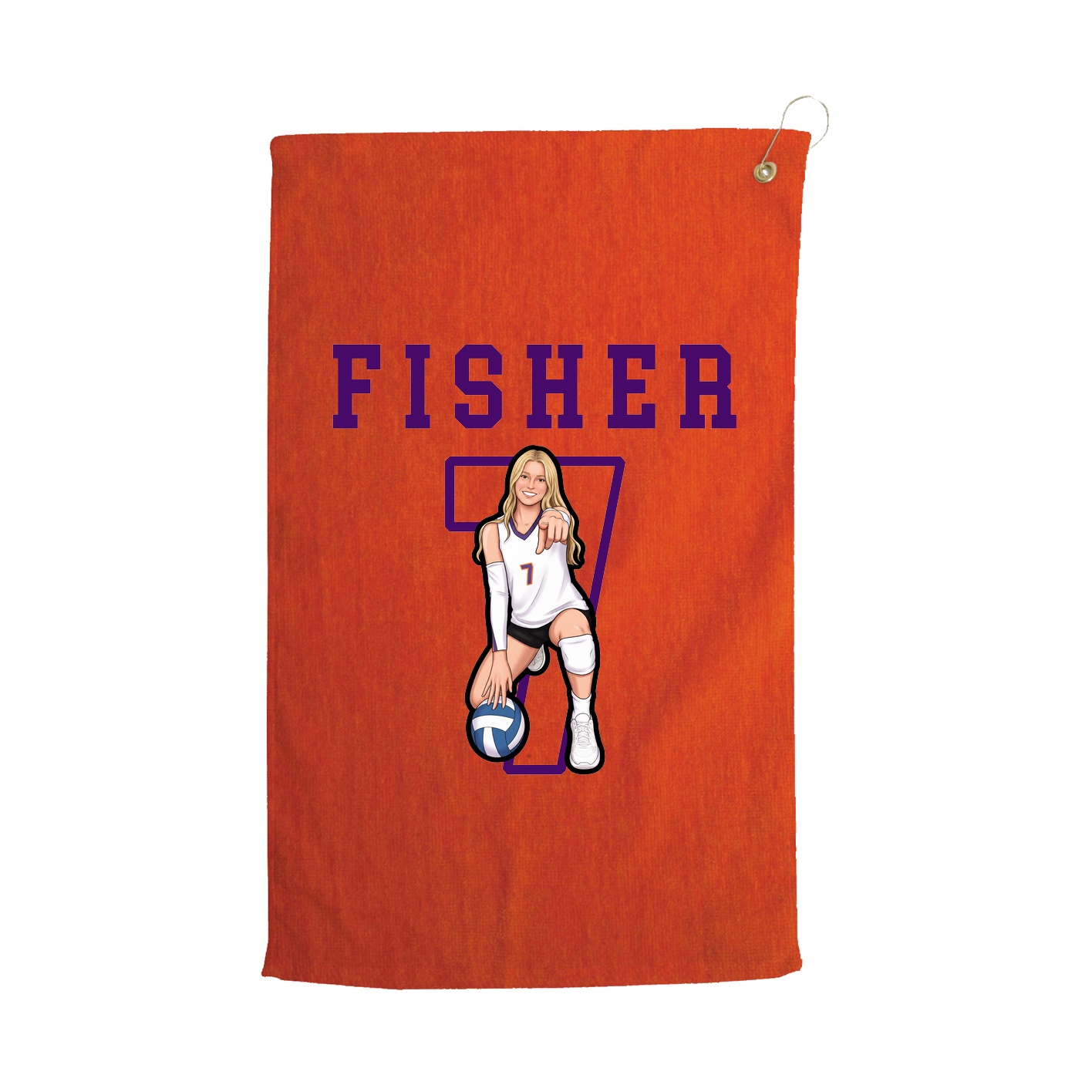 Golf Towel — Shirsey in Orange
