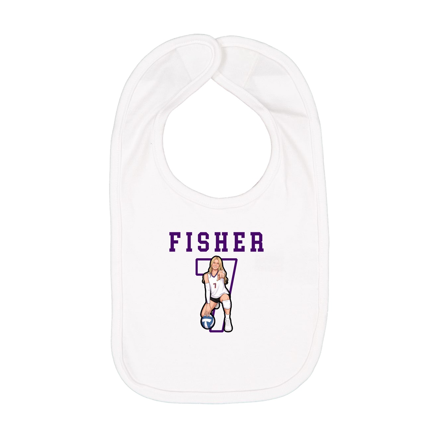 Infant Bib — Shirsey in White
