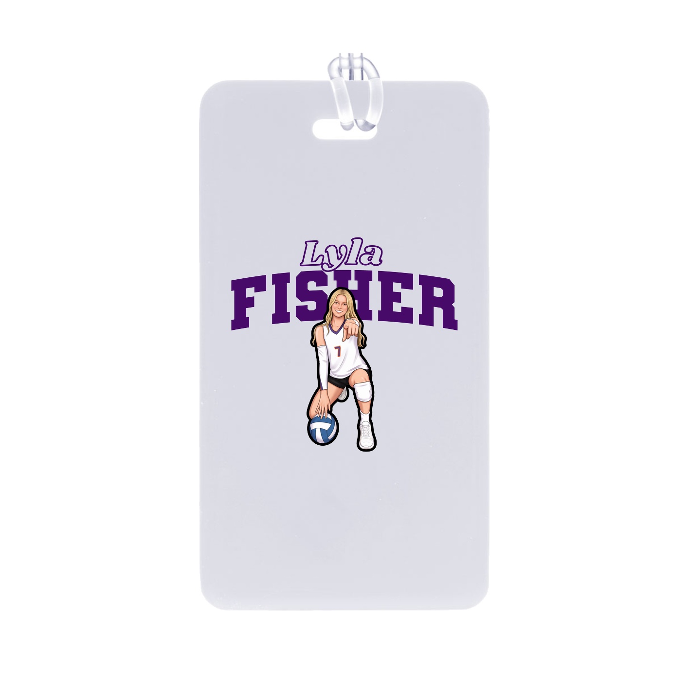 Bag Tag — Name Arch in Classic