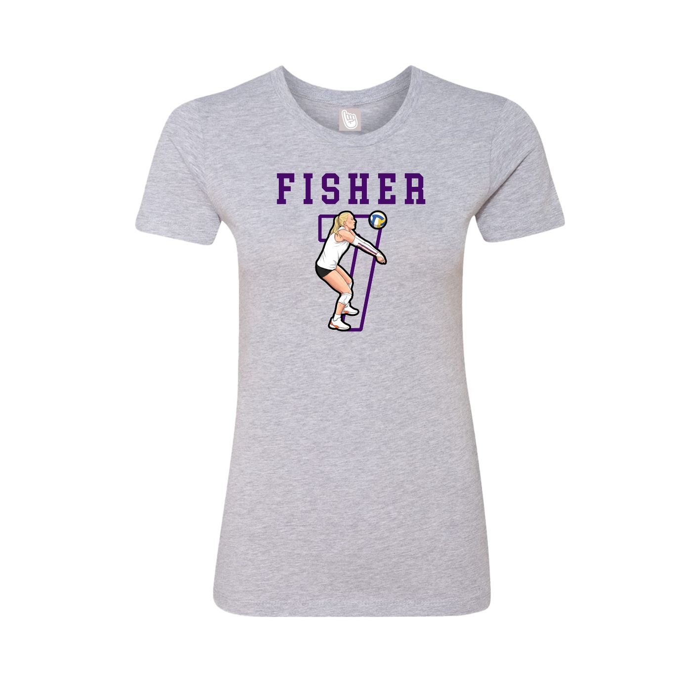 Fitted Women's Tee — Shirsey in Grey