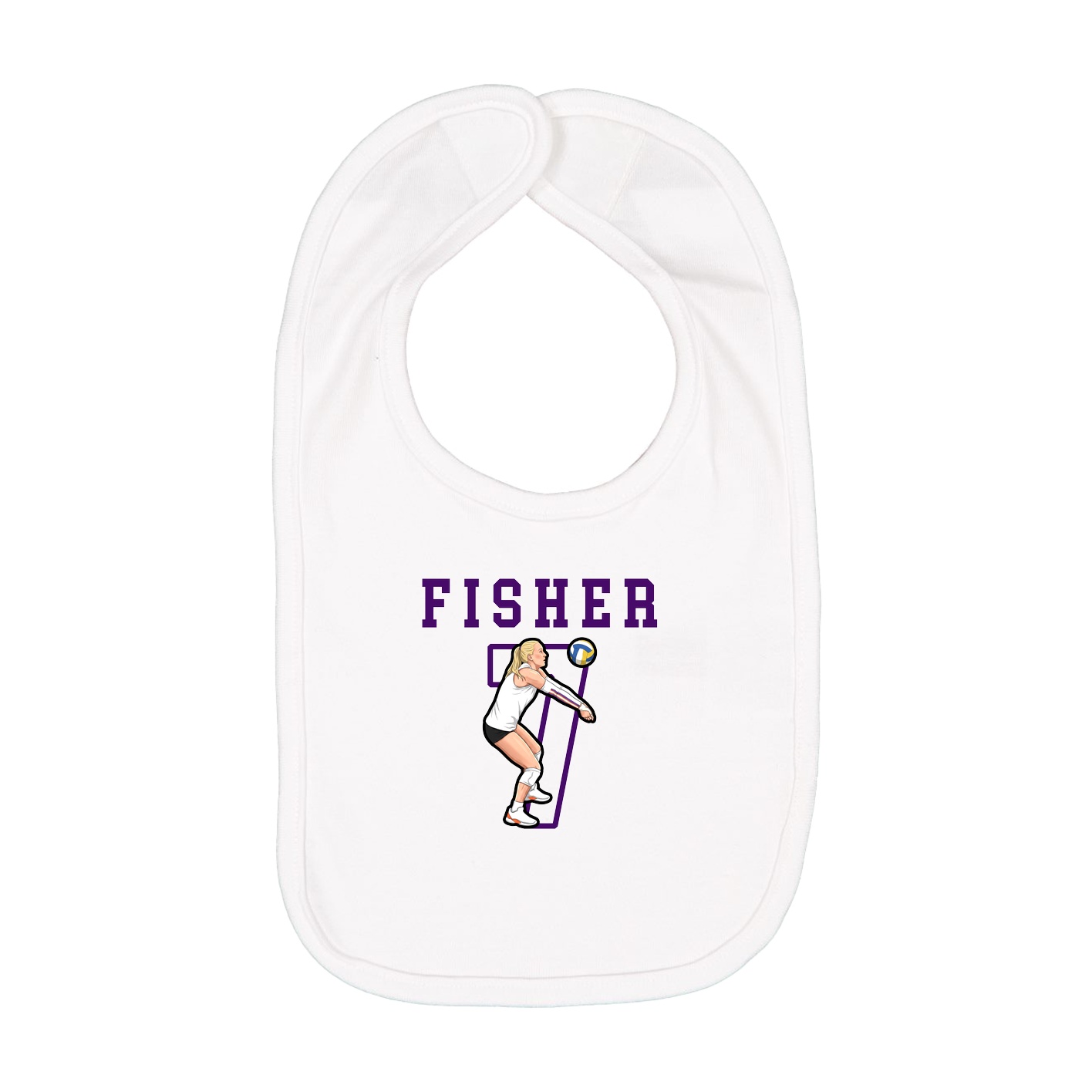 Infant Bib — Shirsey in White