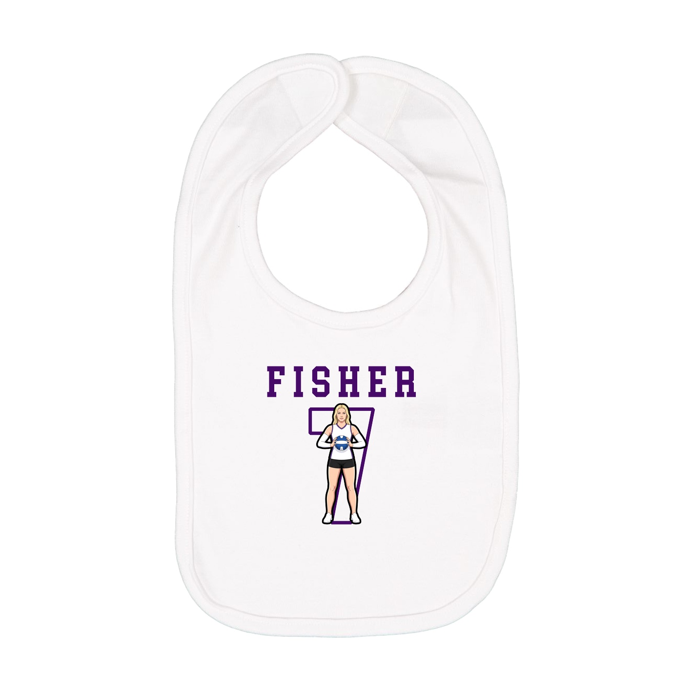 Infant Bib — Shirsey in White