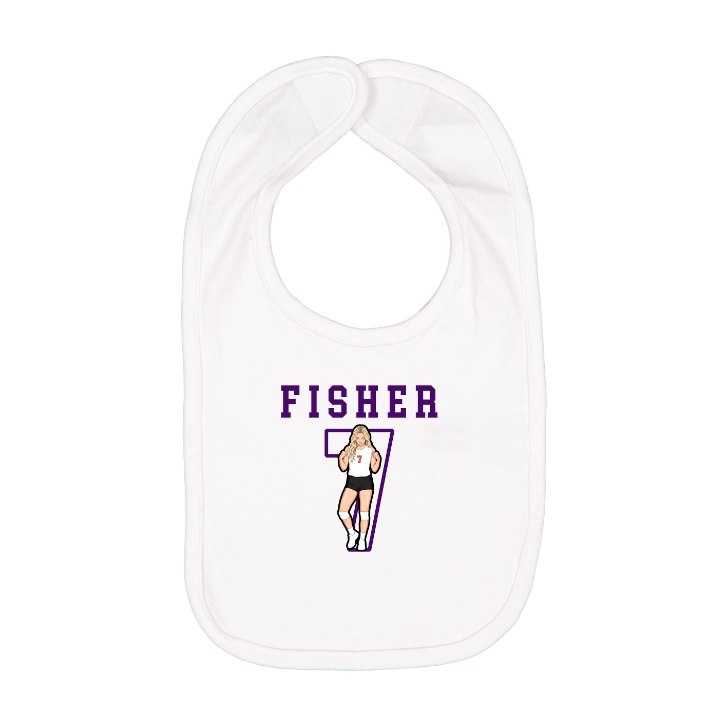 Infant Bib — Shirsey in White