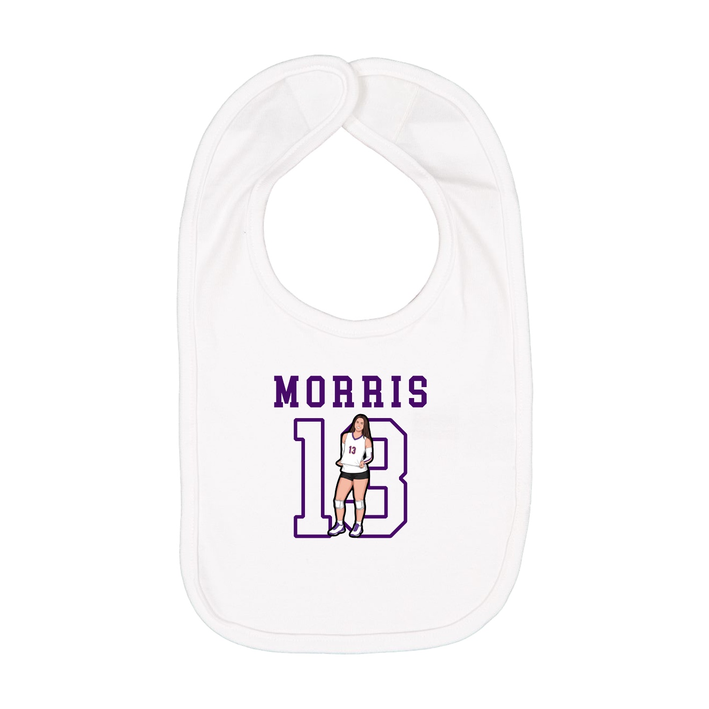 Infant Bib — Shirsey in White