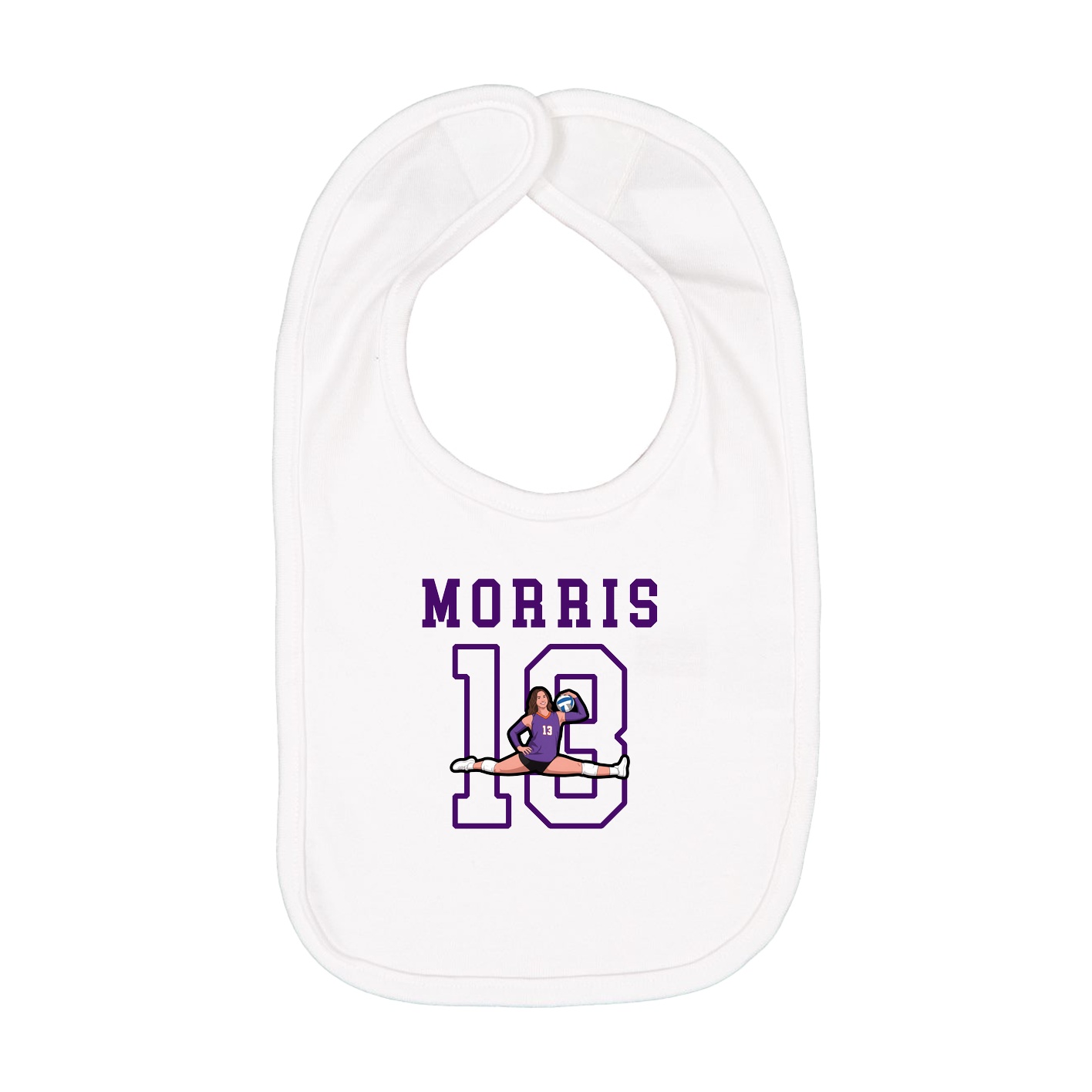 Infant Bib — Shirsey in White