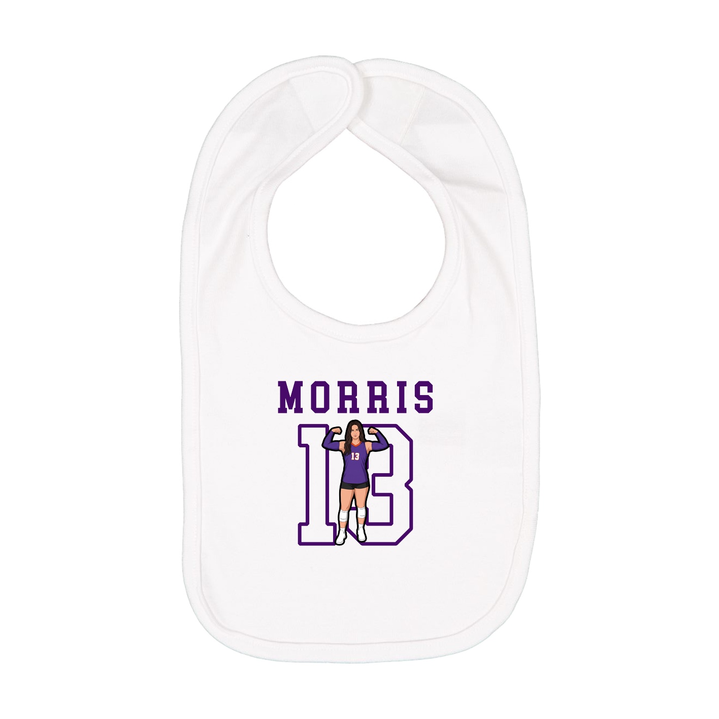 Infant Bib — Shirsey in White