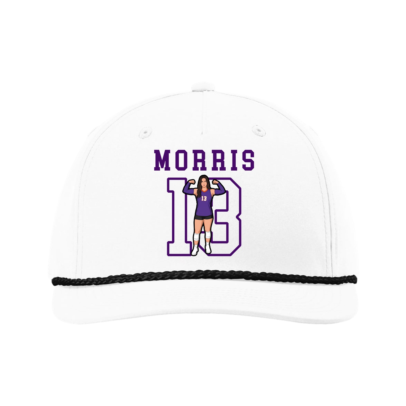 Five-Panel Classic Rope Cap — Shirsey in White