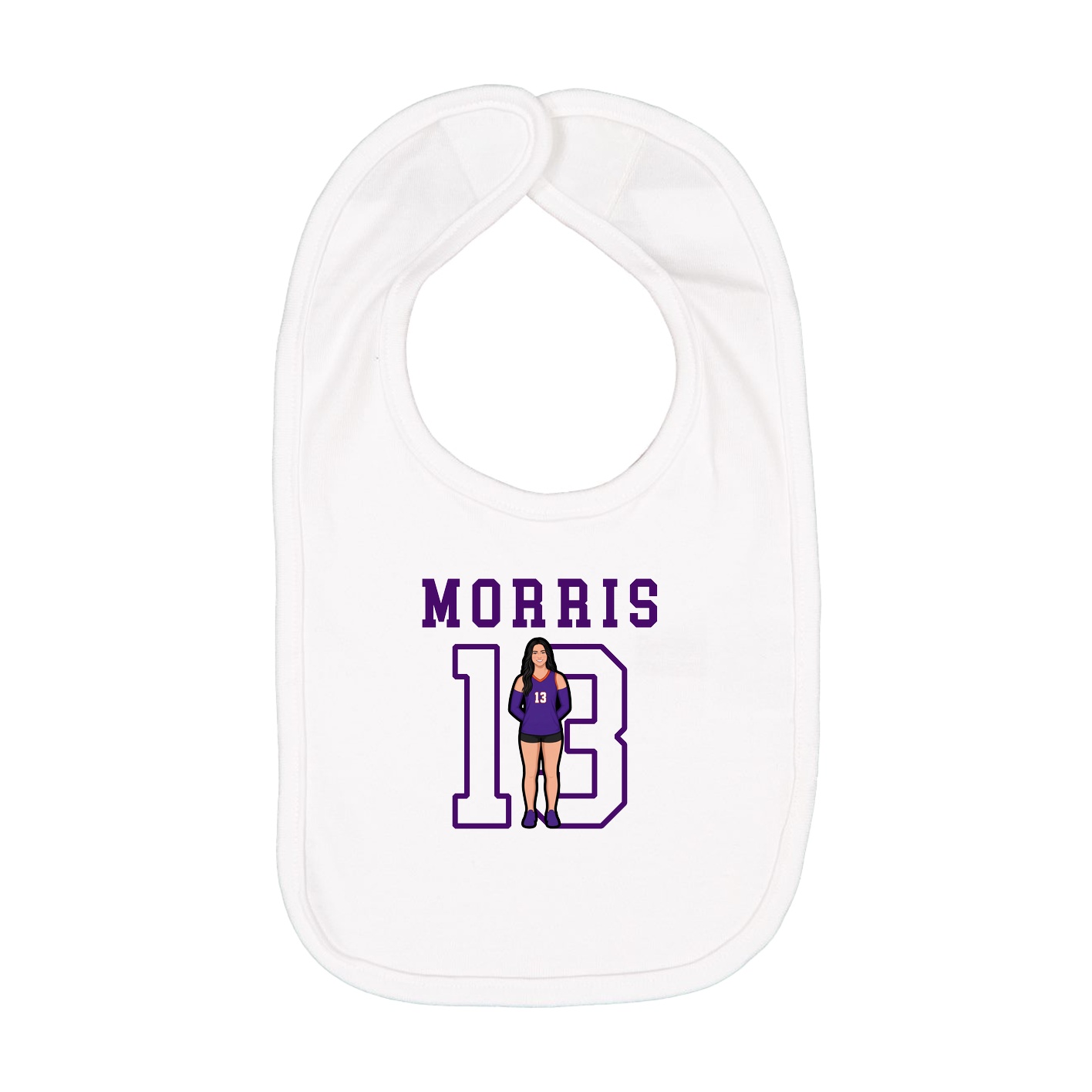Infant Bib — Shirsey in White