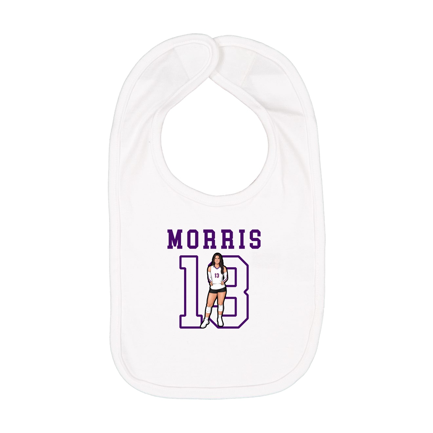Infant Bib — Shirsey in White