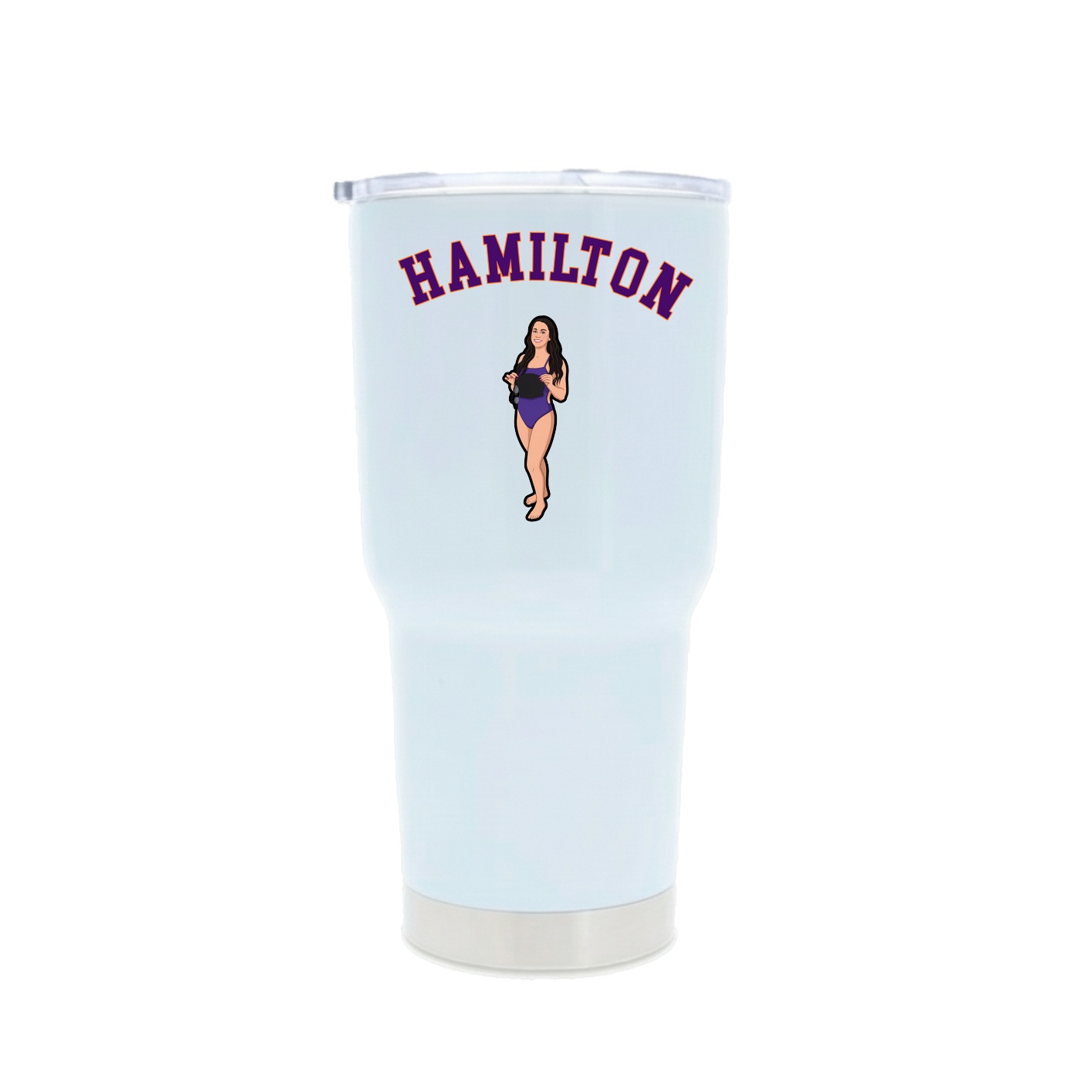 30oz Stainless Steel Tumbler — Shirsey Arch in White