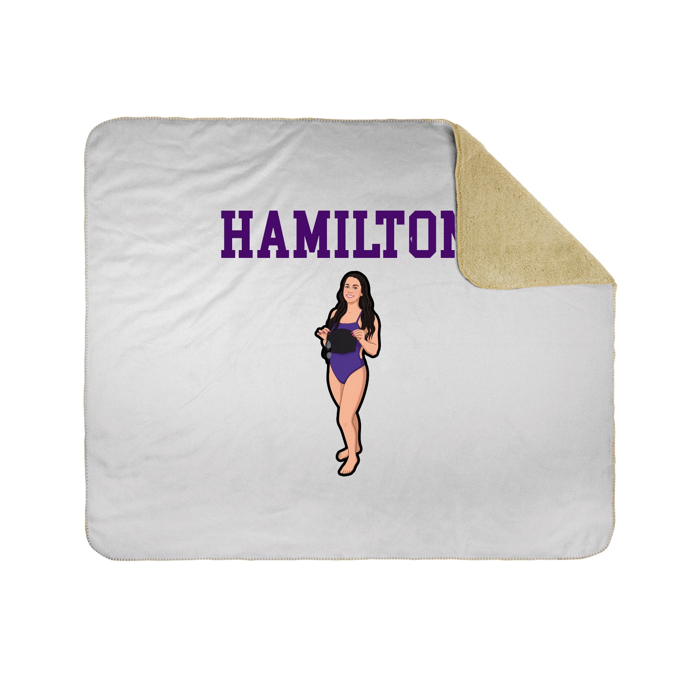 Throw Blanket — Shirsey in White