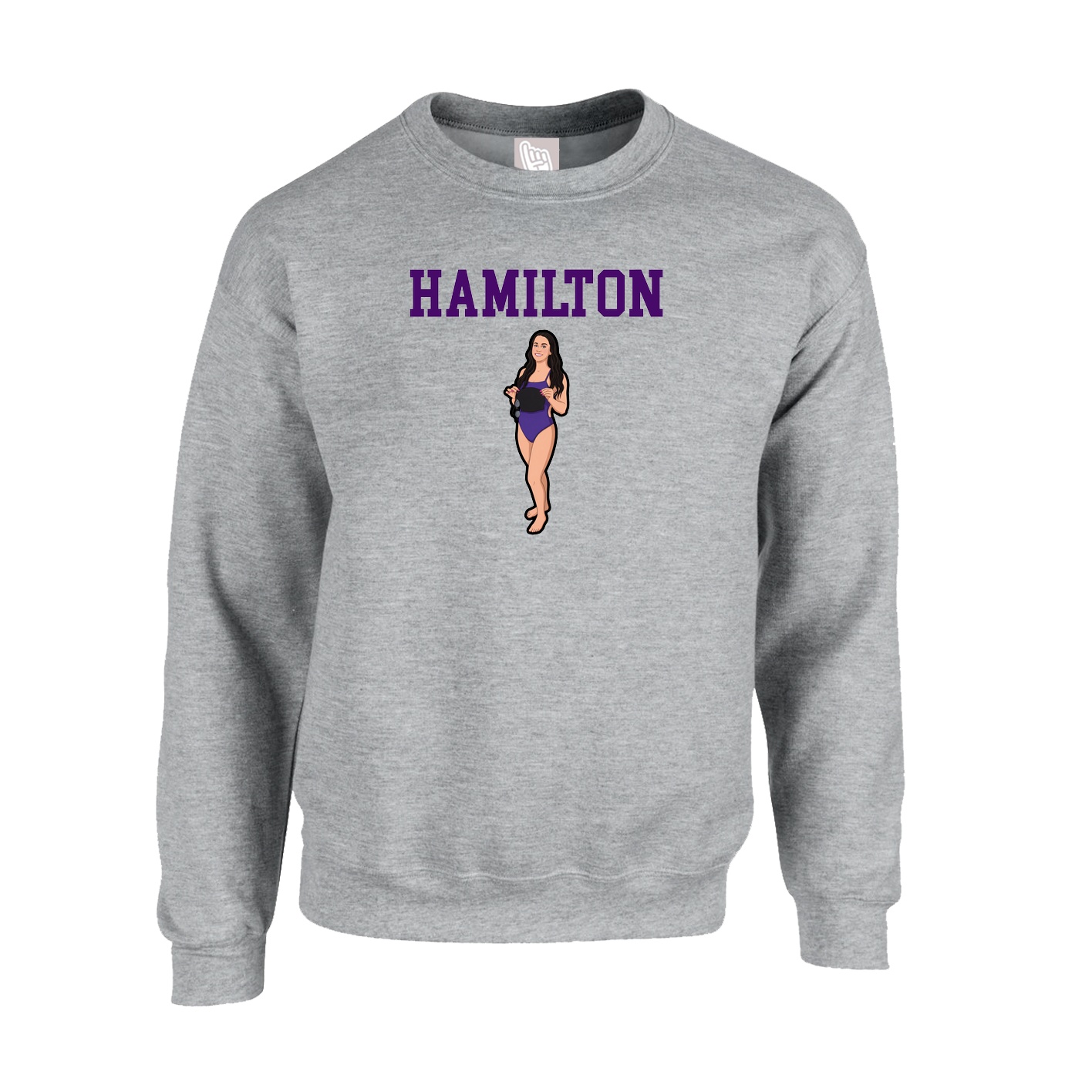 Fleece Crew — Shirsey in Grey