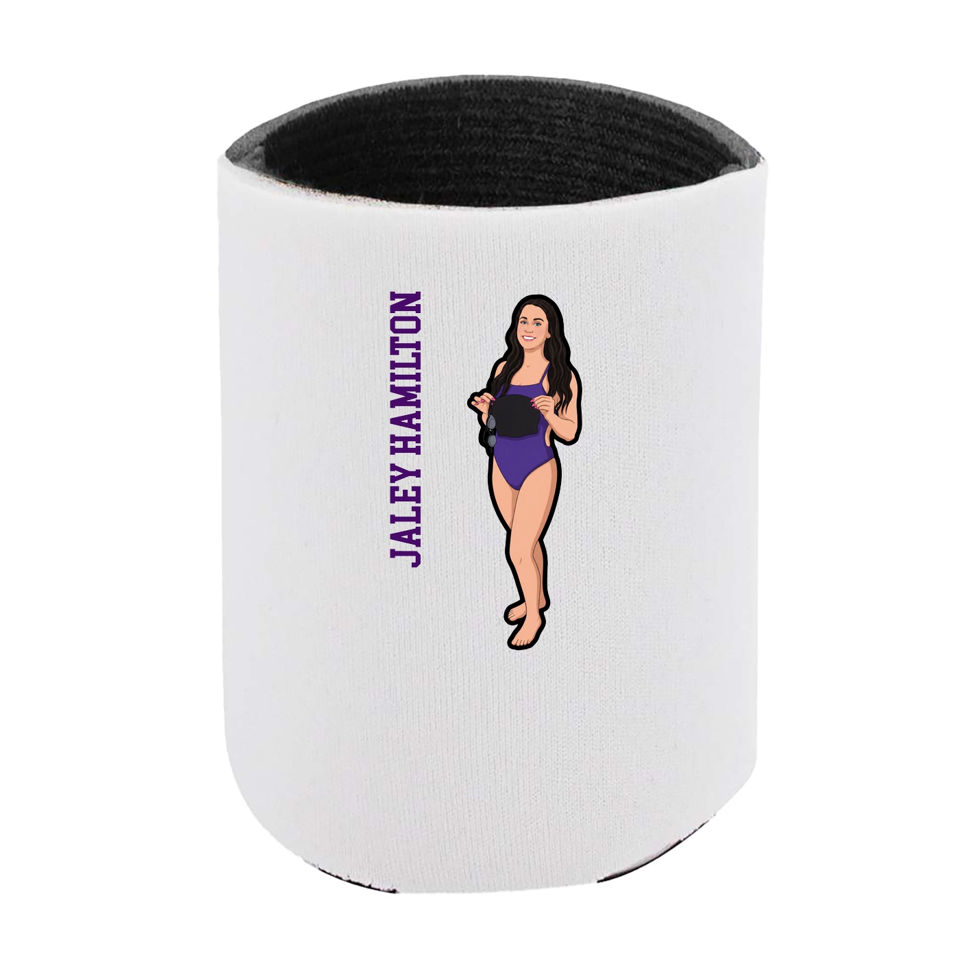 Can Holder — Name Vertical in White