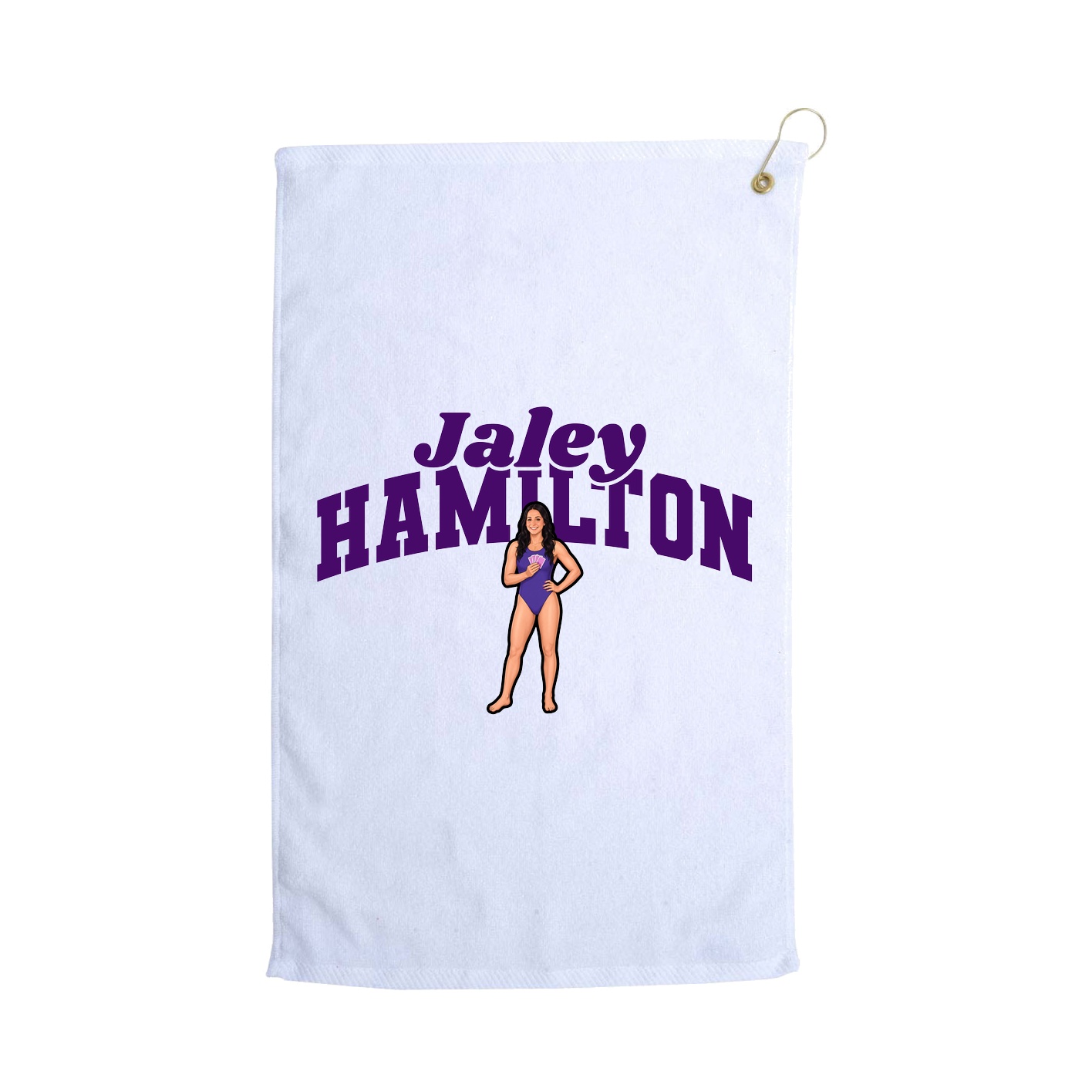 Golf Towel — Signature Arch in White