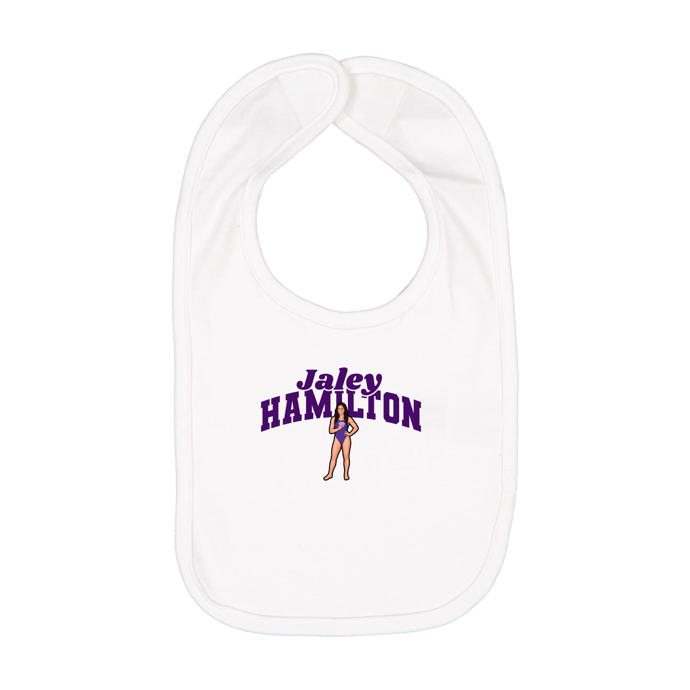 Infant Bib — Signature Arch in White