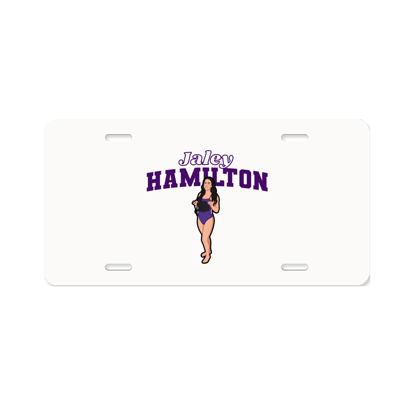 License Plate — Name Arch in Classic