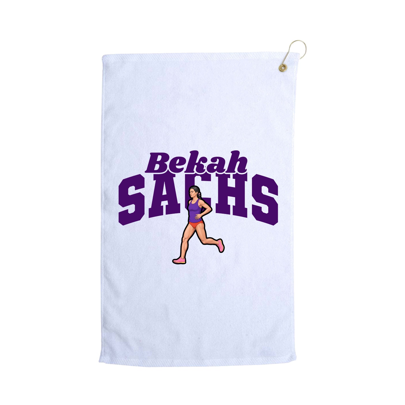 Golf Towel — Signature Arch in White