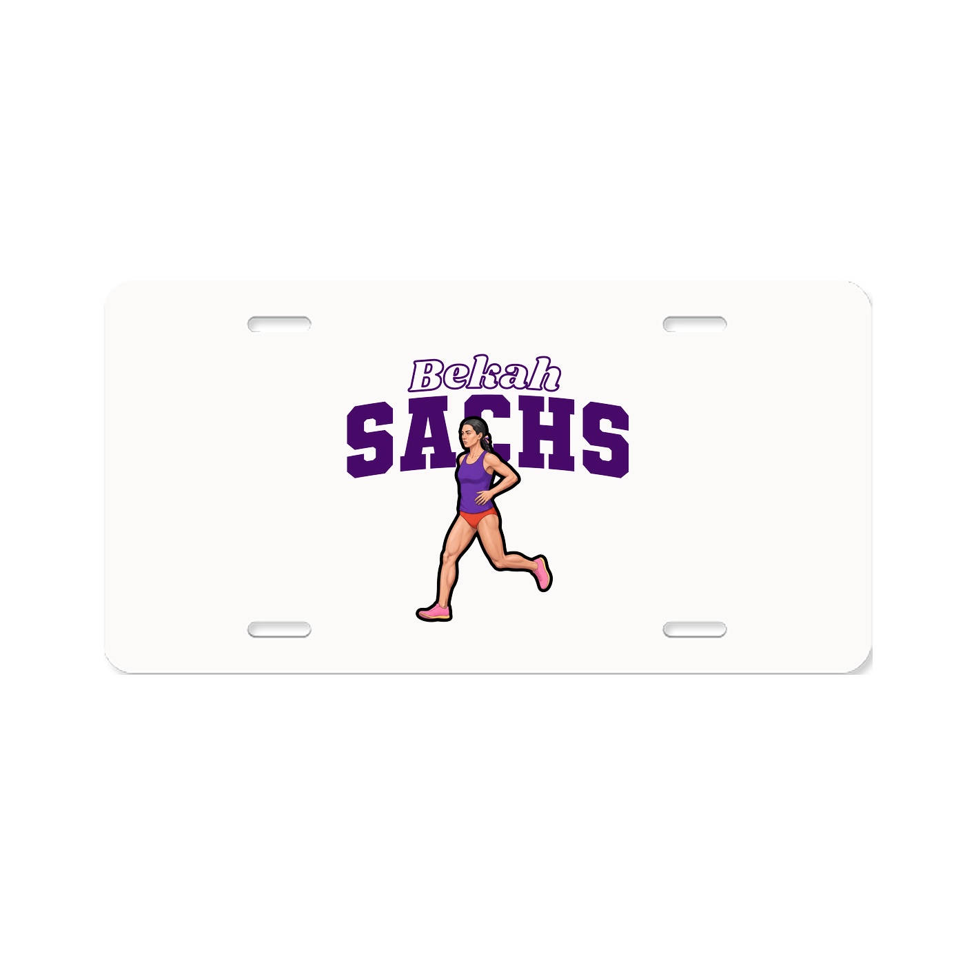 License Plate — Name Arch in Classic