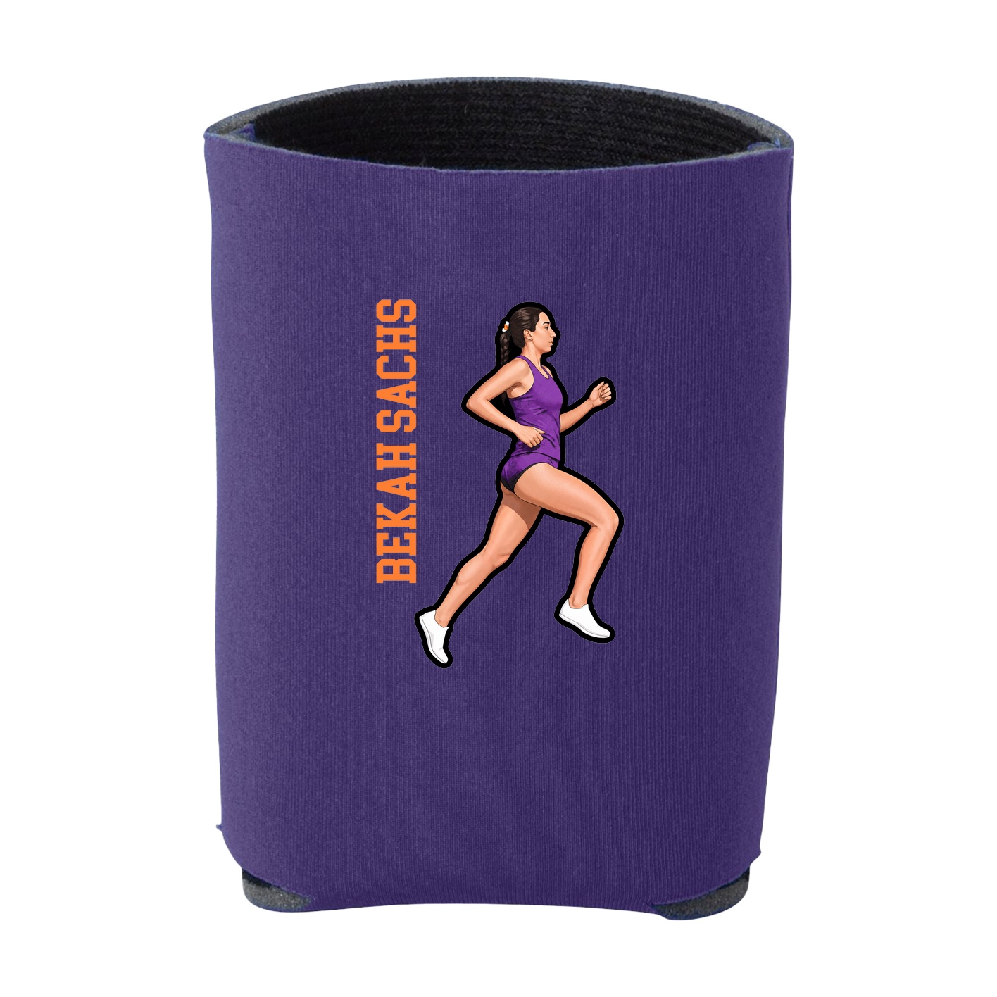 Can Holder — Name Vertical in Purple