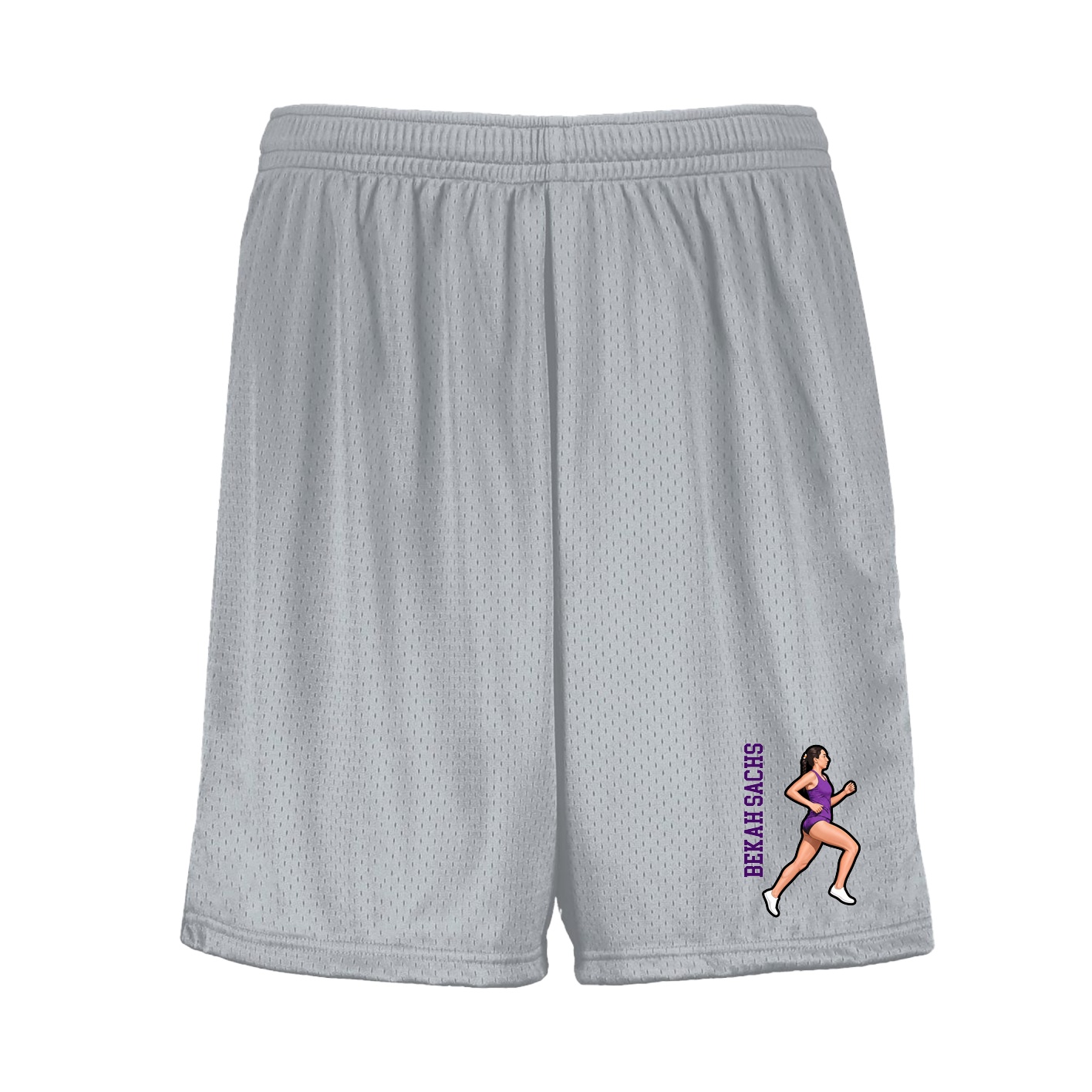 Shorts — Name Vertical in Silver