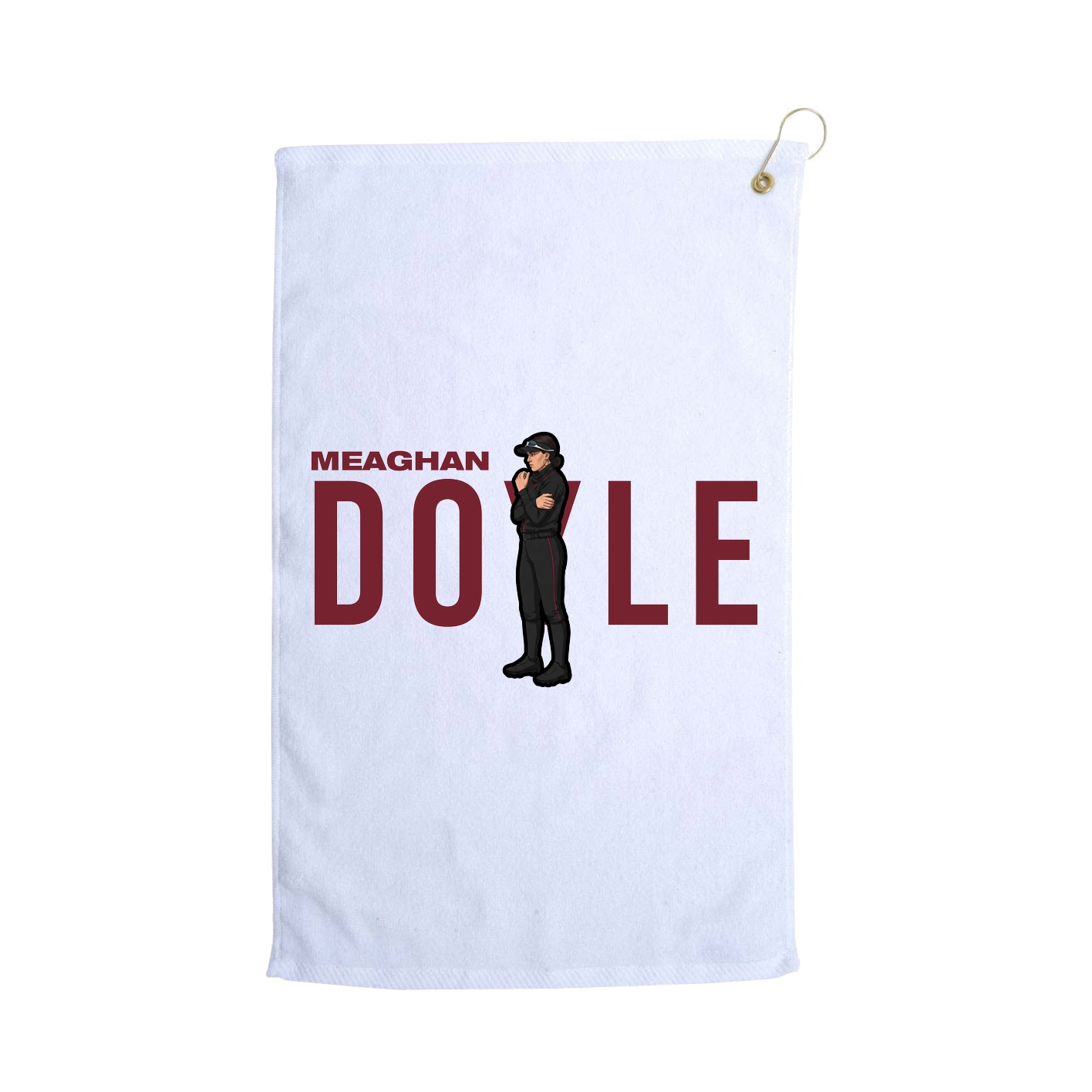 Golf Towel — Player Name in White