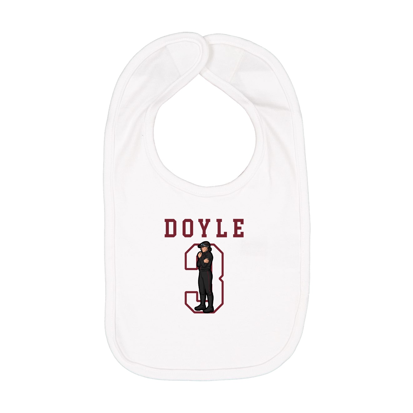 Infant Bib — Shirsey in White