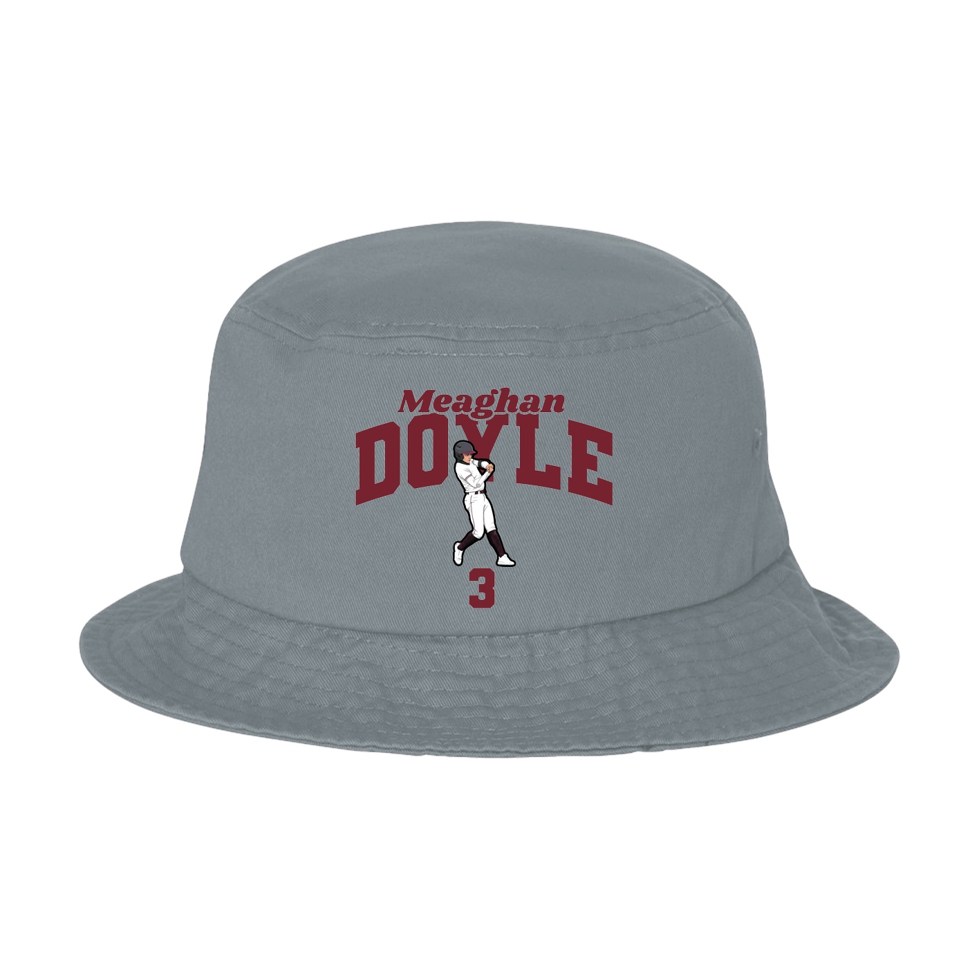 Bucket Cap — Signature Arch in Grey