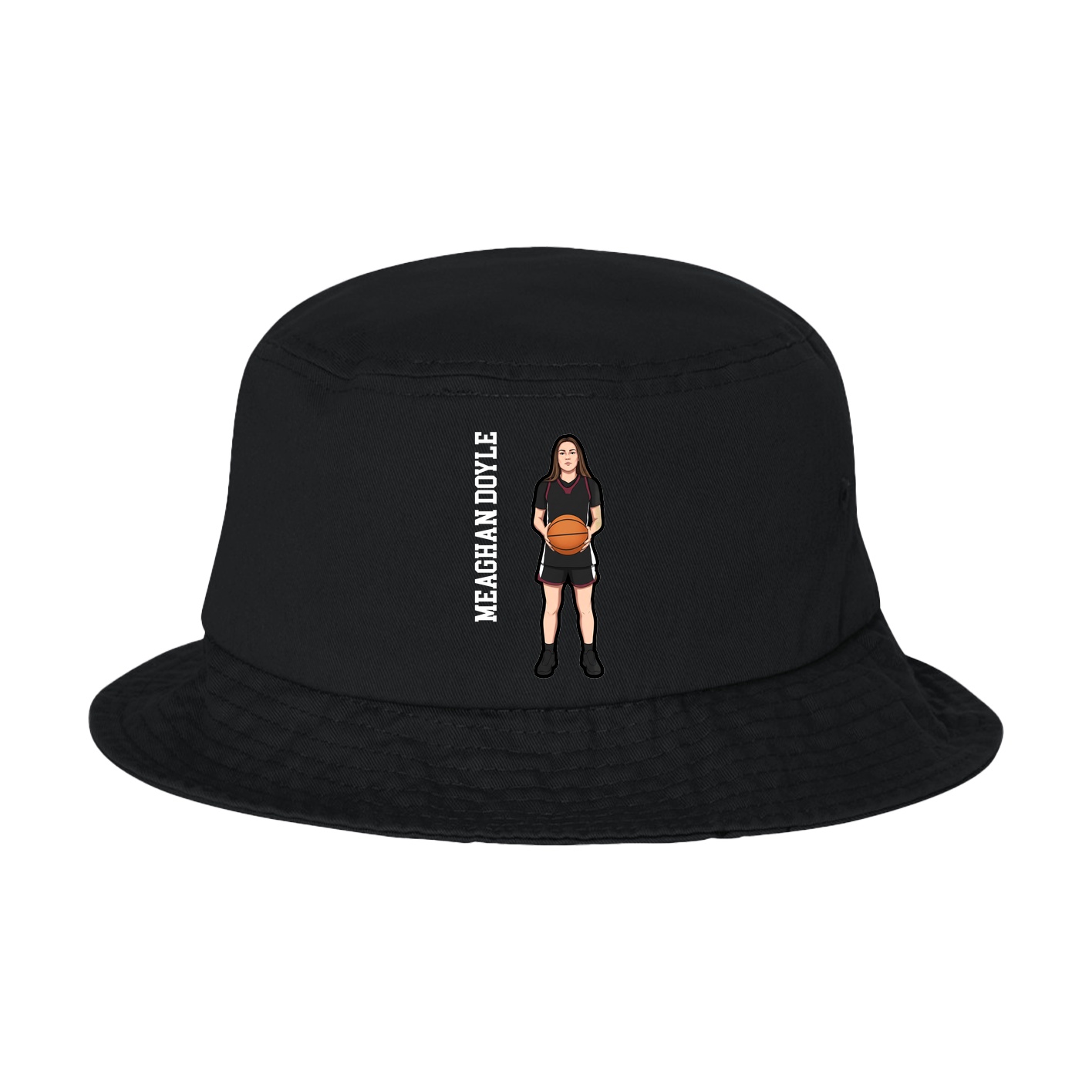 Bucket Cap — Name Vertical in Black