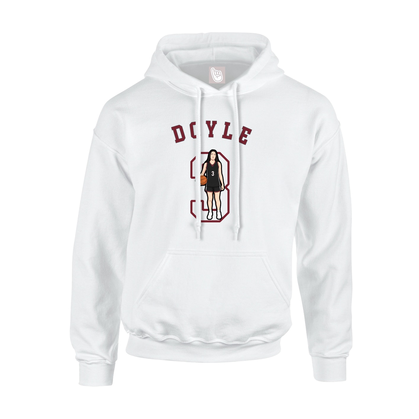 Hoodie — Shirsey Arch in White