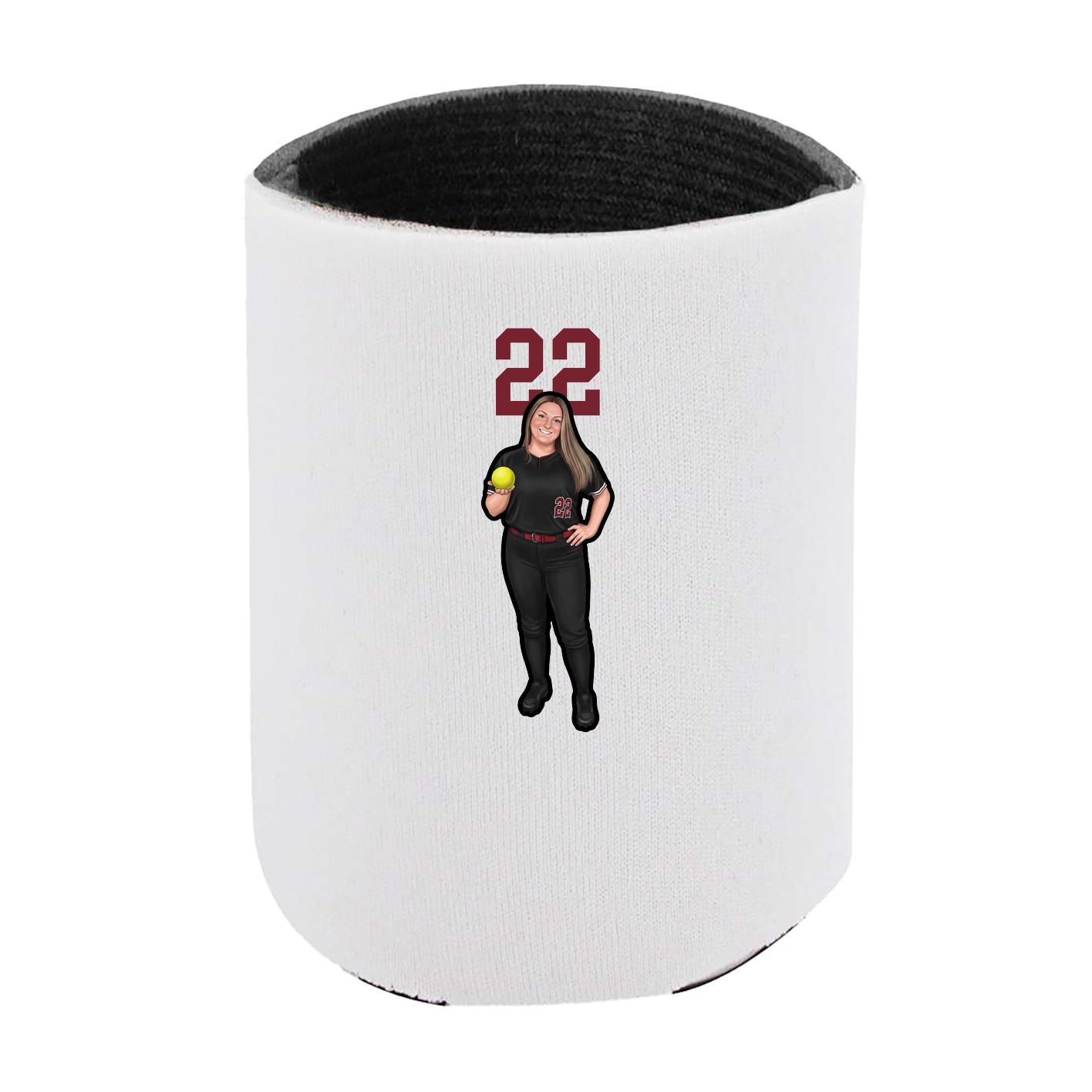 Can Holder — Number Top in White