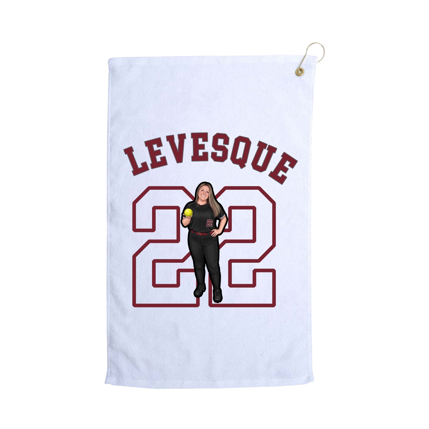 Golf Towel — Shirsey Arch in White