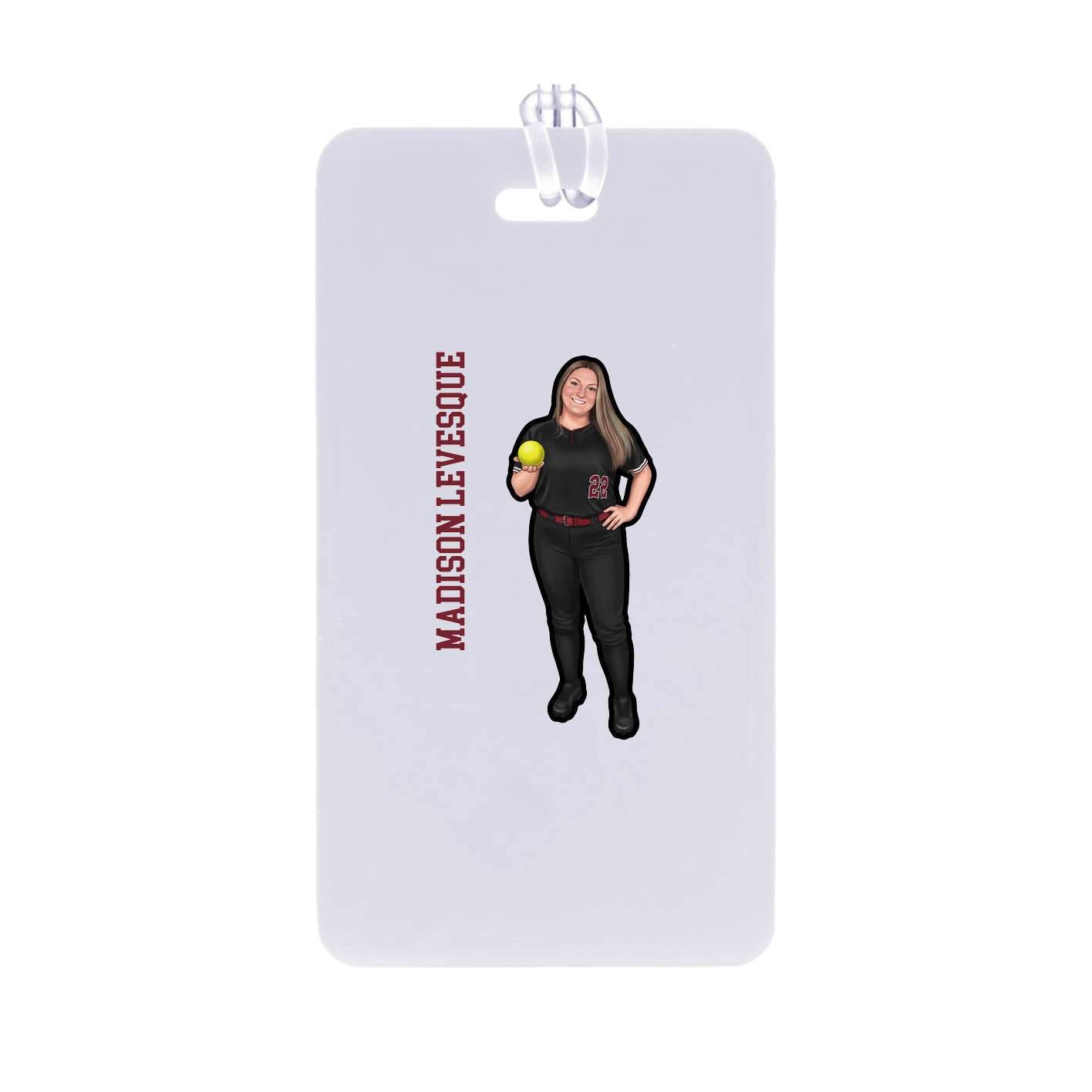 Bag Tag — Name Vertical in Classic