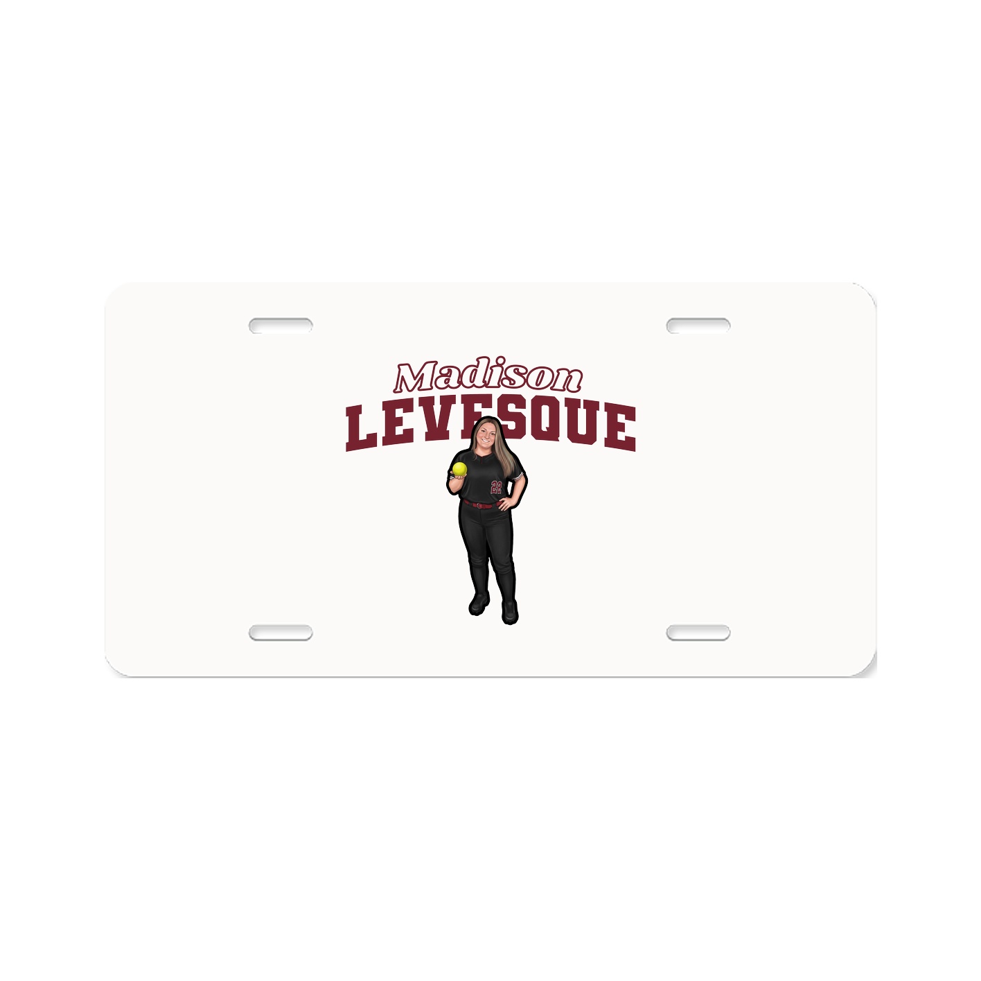 License Plate — Name Arch in Classic