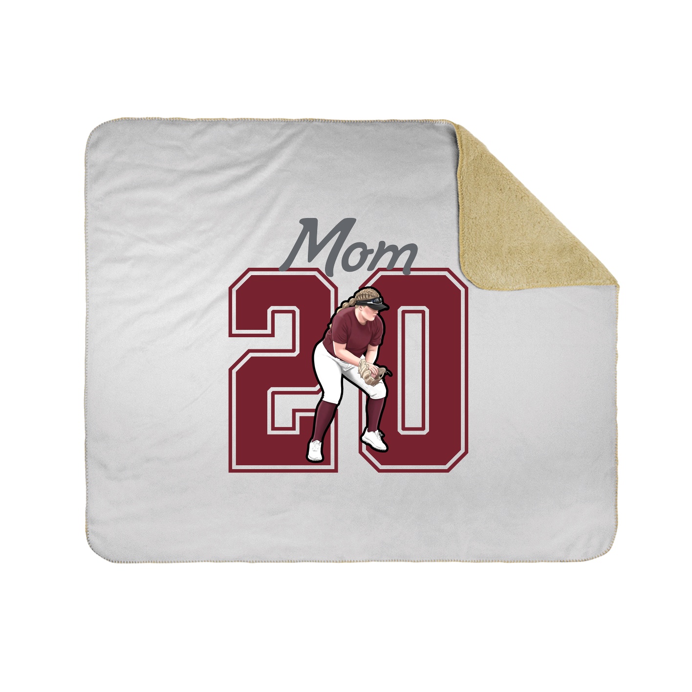 Throw Blanket — Mothers Day Shirsey in White