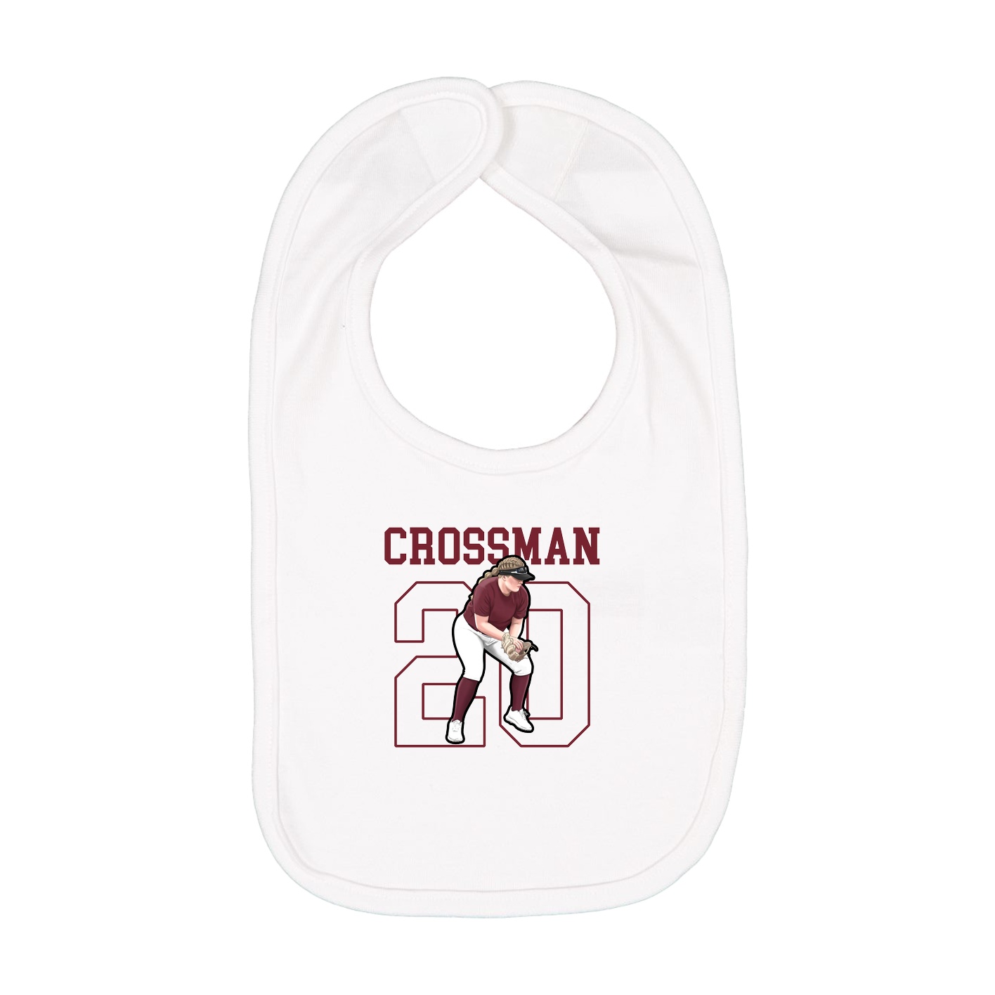 Infant Bib — Shirsey in White
