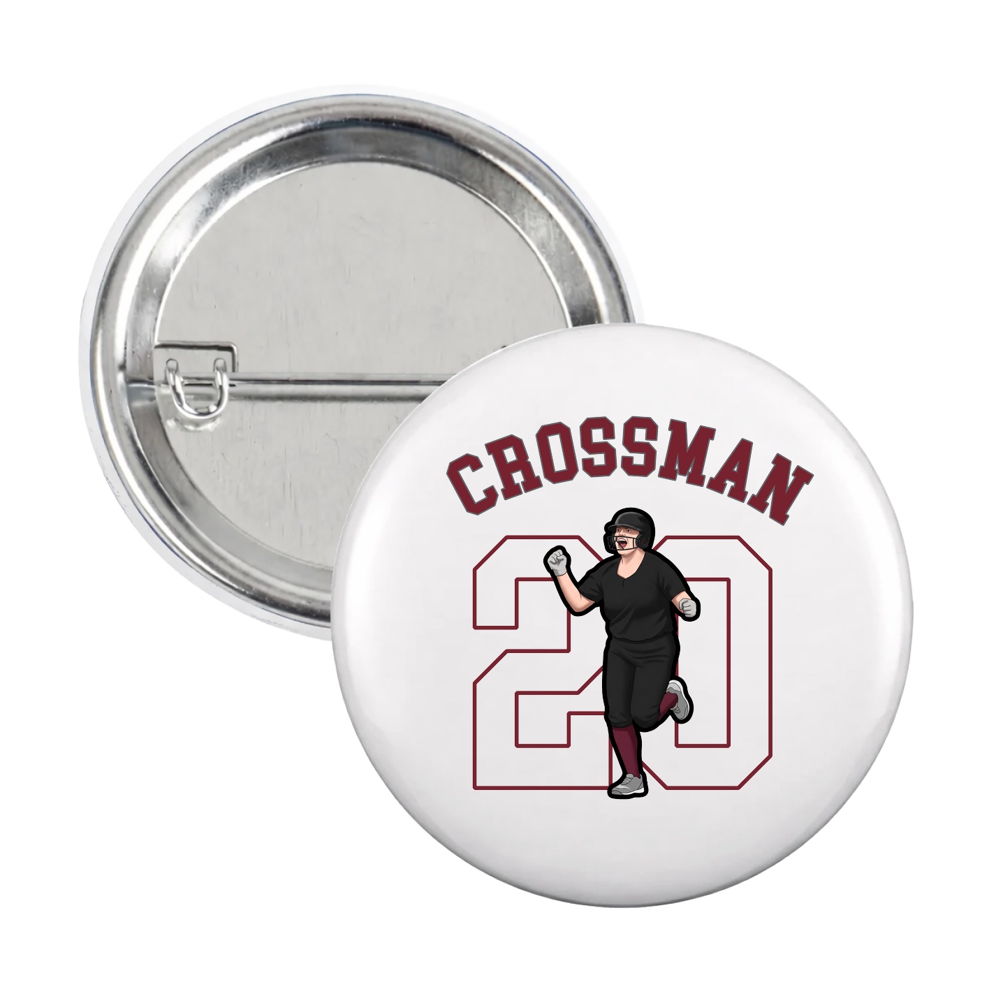 Game Day Button — Shirsey Arch in White