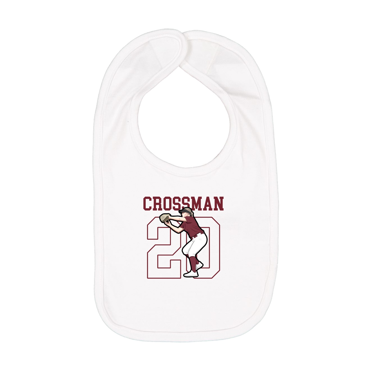 Infant Bib — Shirsey in White
